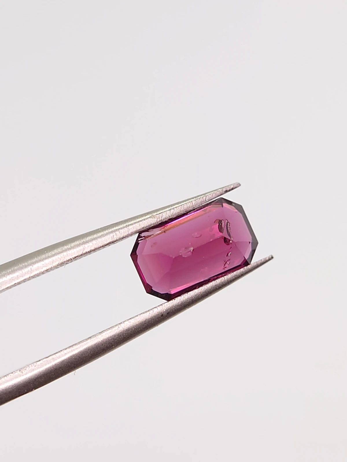 1.90ct Natural Rhodolite Garnet Emerald Cut Loose Gemstone From Tanzania — view 2