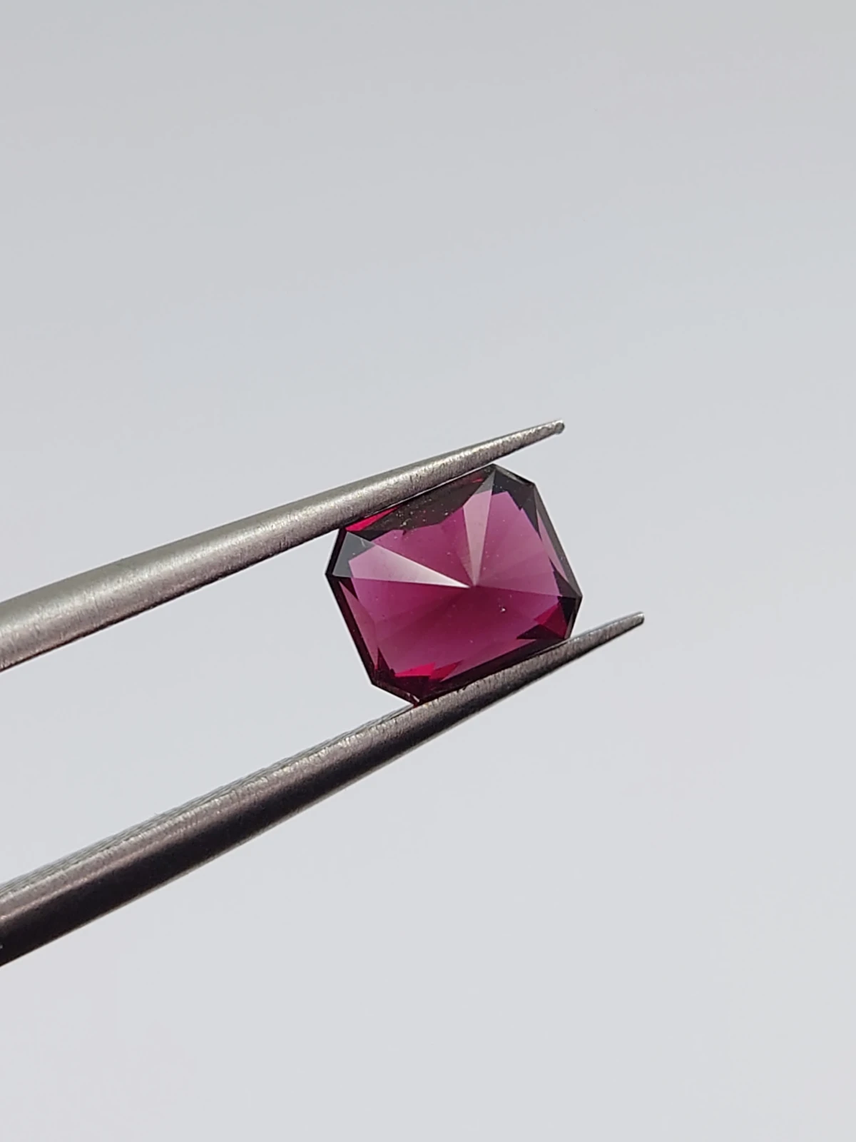 1.12ct Natural Rhodolite Garnet Modified Cushion Cut Loose Gemstone From Tanzania — view 1