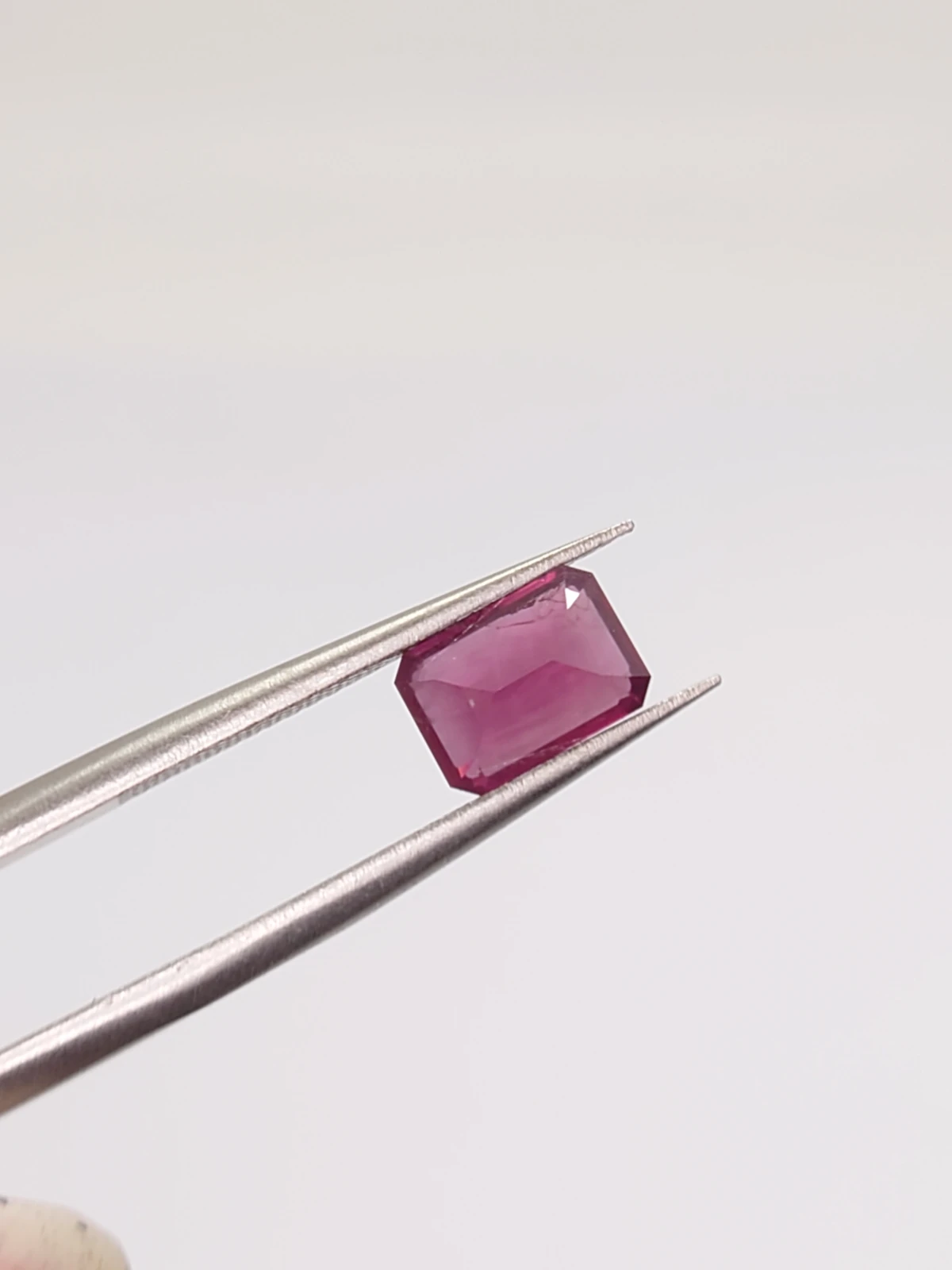 1.35ct Natural Rhodolite Garnet Modified Cushion Cut Loose Gemstone From Tanzania — view 2