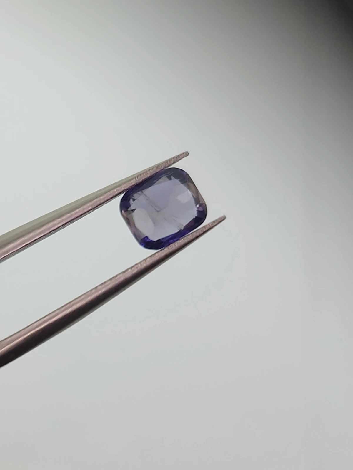 0.6ct Natural Iolite Cushion Cut Loose Gemstone From Madagascar — view 3