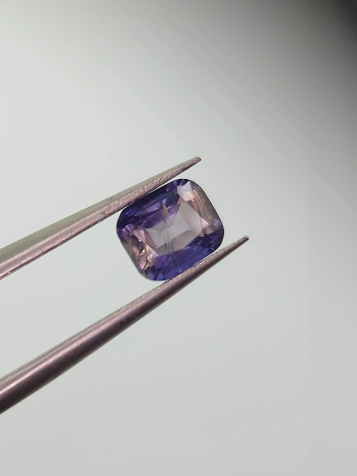 0.6ct Natural Iolite Cushion Cut Loose Gemstone From Madagascar — view 4