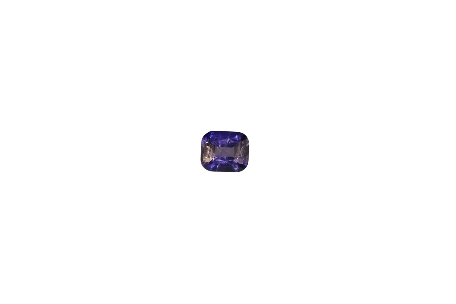 0.6ct Natural Iolite Cushion Cut Loose Gemstone From Madagascar — view 1