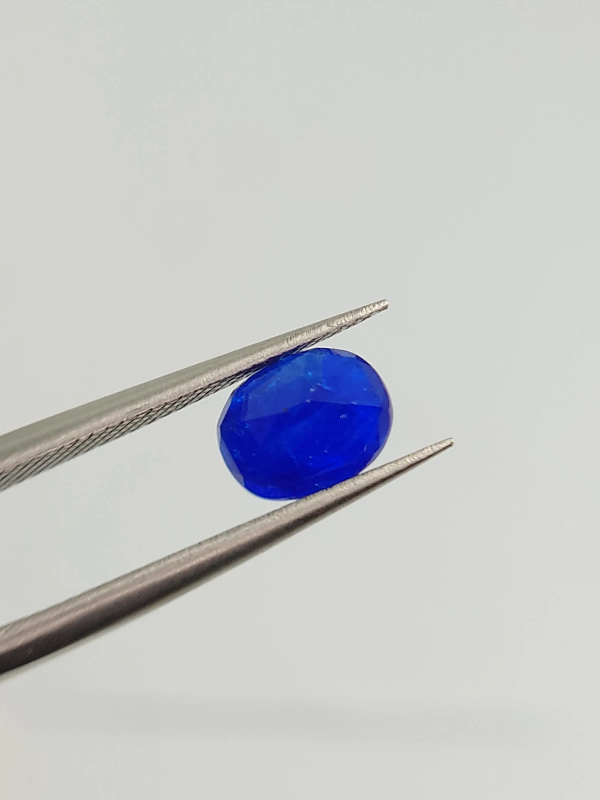 0.9ct Natural Neon Blue Hauyne Oval Cut Loose Gemstone From Afghanistan — view 3