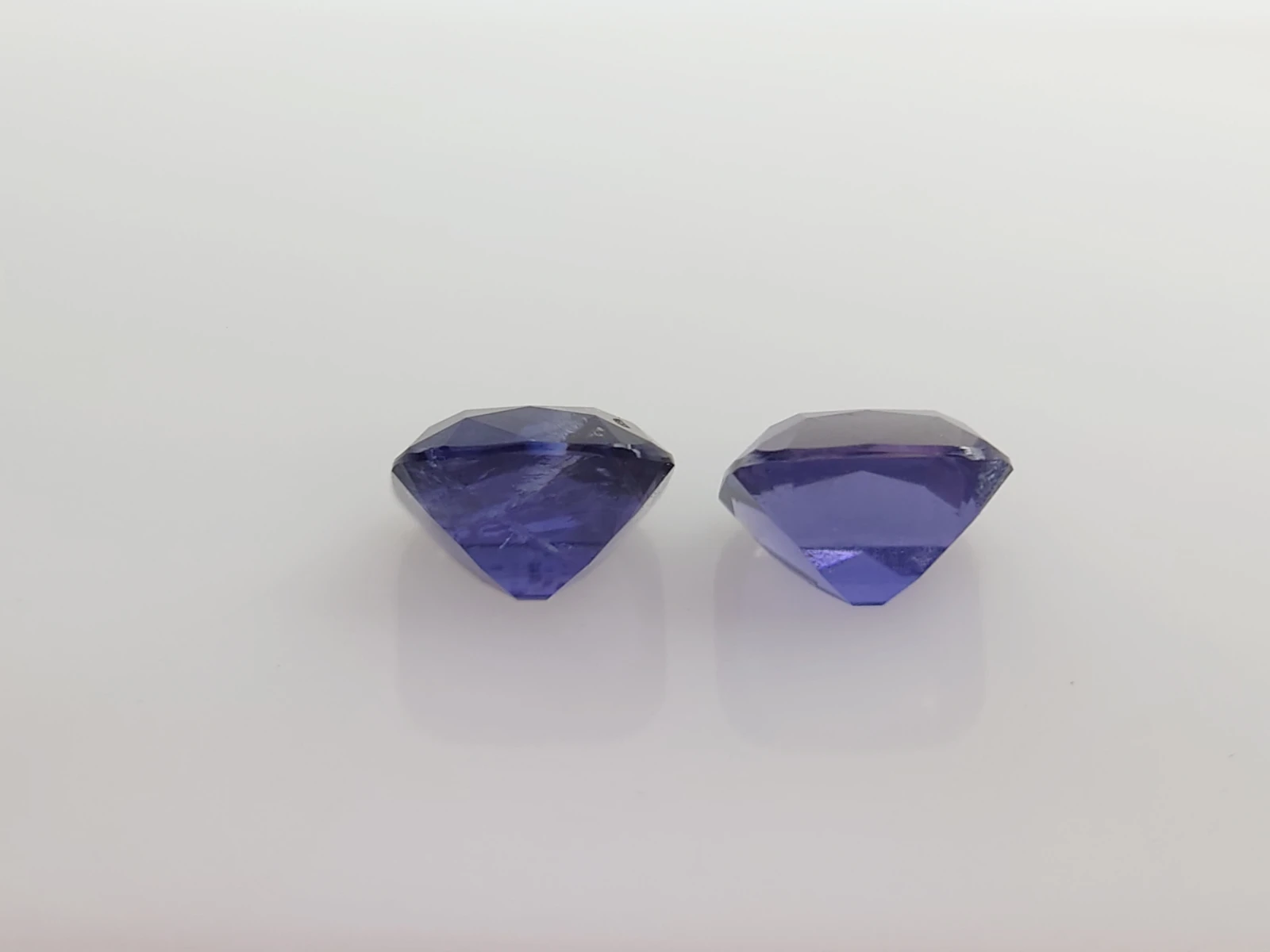 2.7ct Natural Cushion Cut Iolite Pair Faceted Loose Gemstone From Madagascar — view 5