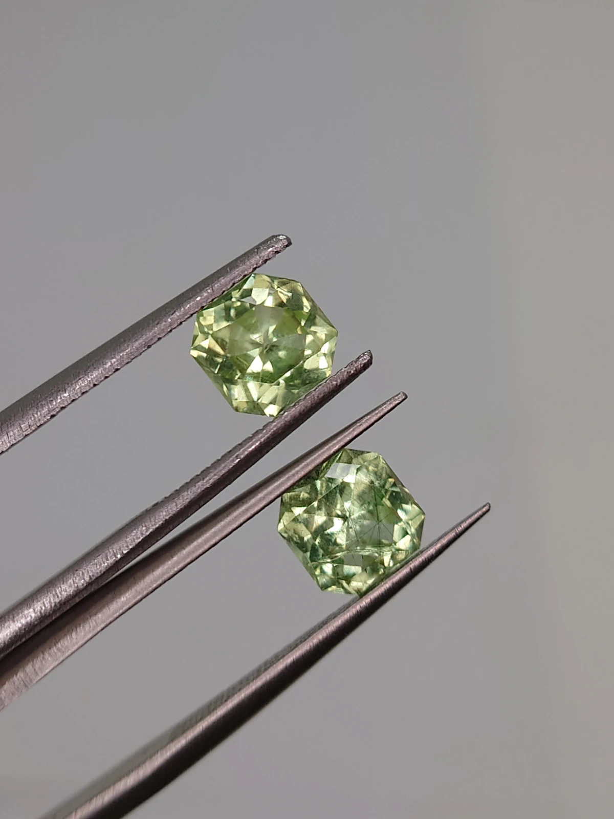 2ct Natural Peridot Pair Faceted Loose Gemstone From Pakistan — view 2