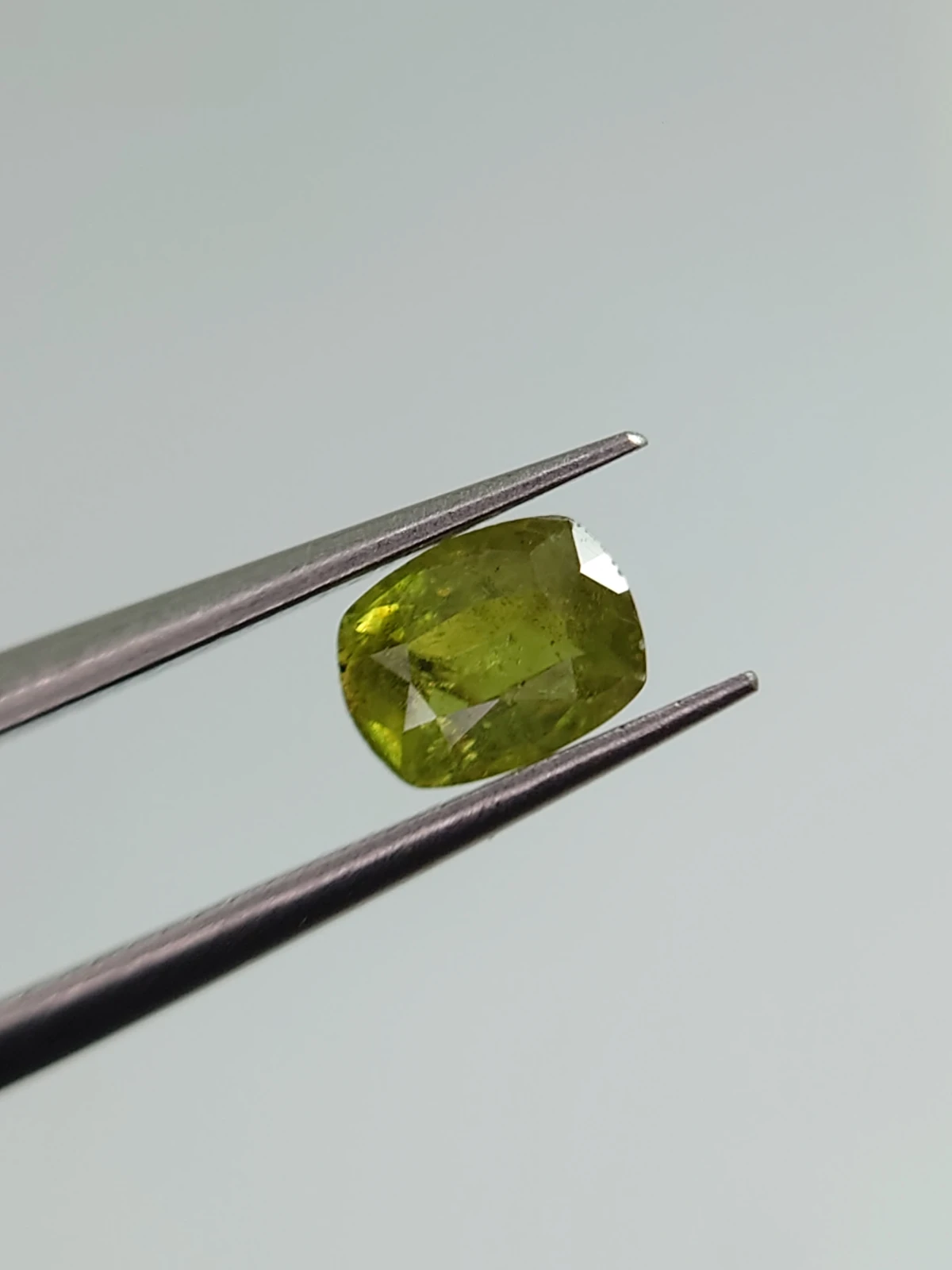 0.59ct Natural Demantoid Garnet Cushion Cut Faceted Loose Gemstone From Pakistan — view 4