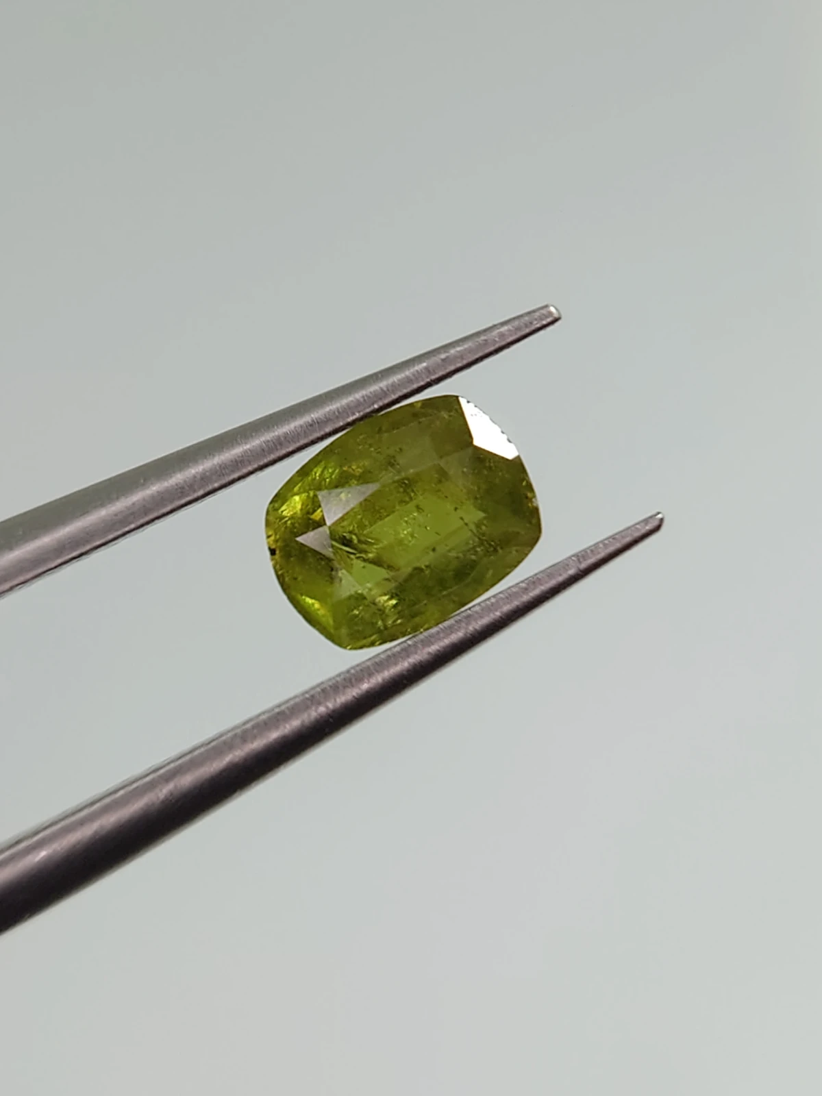 0.59ct Natural Demantoid Garnet Cushion Cut Faceted Loose Gemstone From Pakistan — view 5