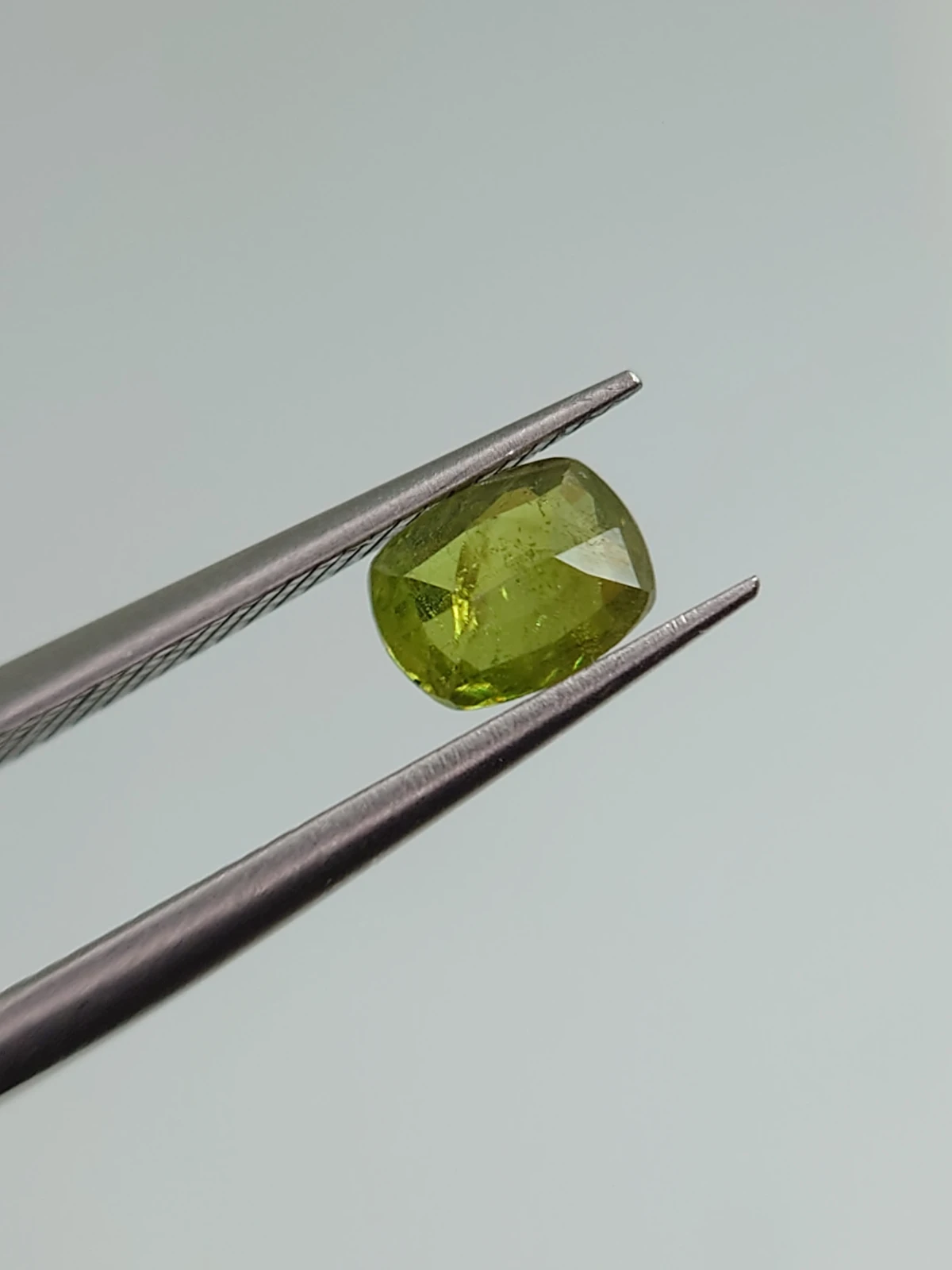 0.59ct Natural Demantoid Garnet Cushion Cut Faceted Loose Gemstone From Pakistan — view 3