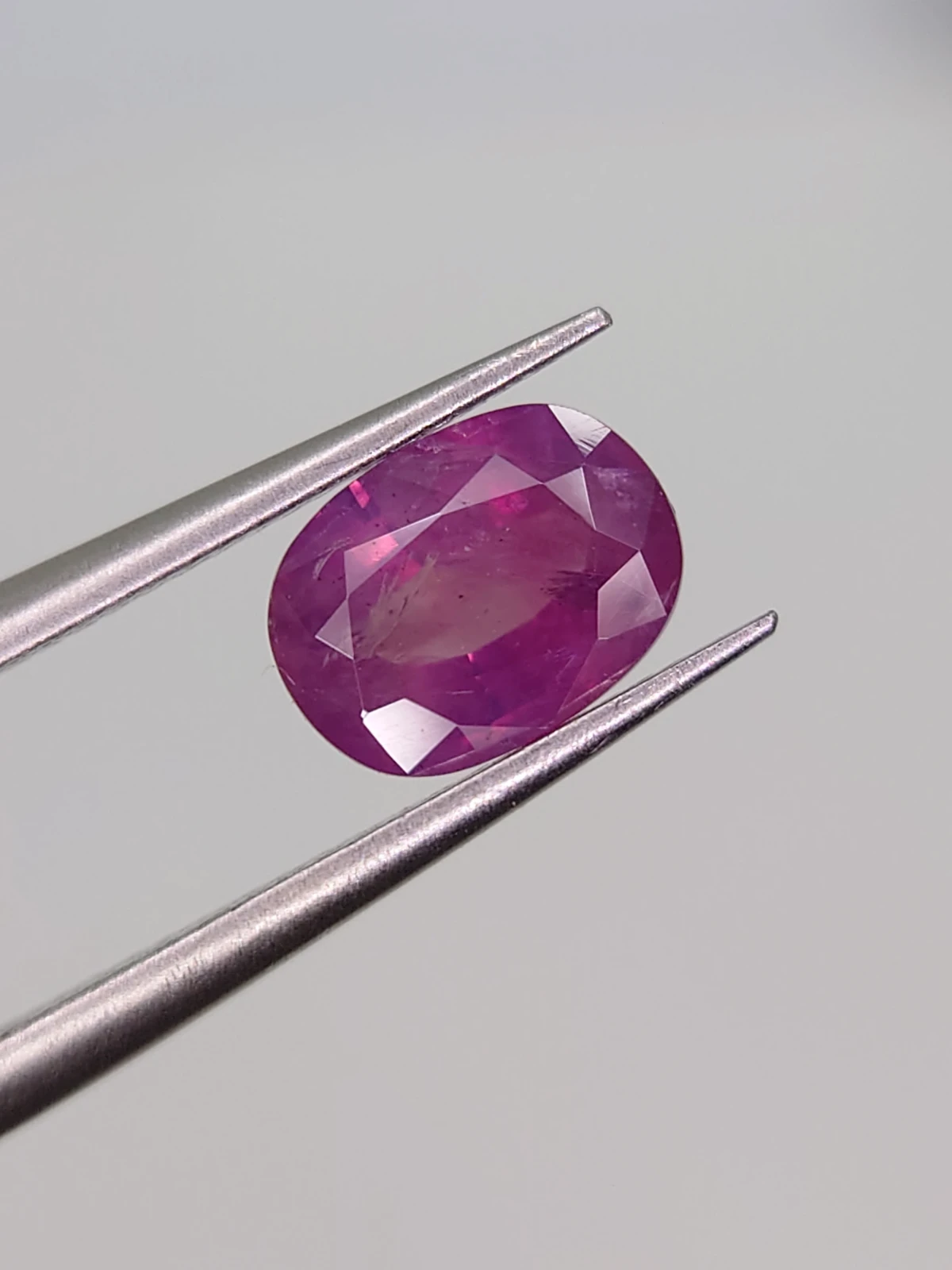 1.21ct Natural Purplish Pink Sapphire Faceted Loose Gemstone From Kashmir Pakistan — view 6