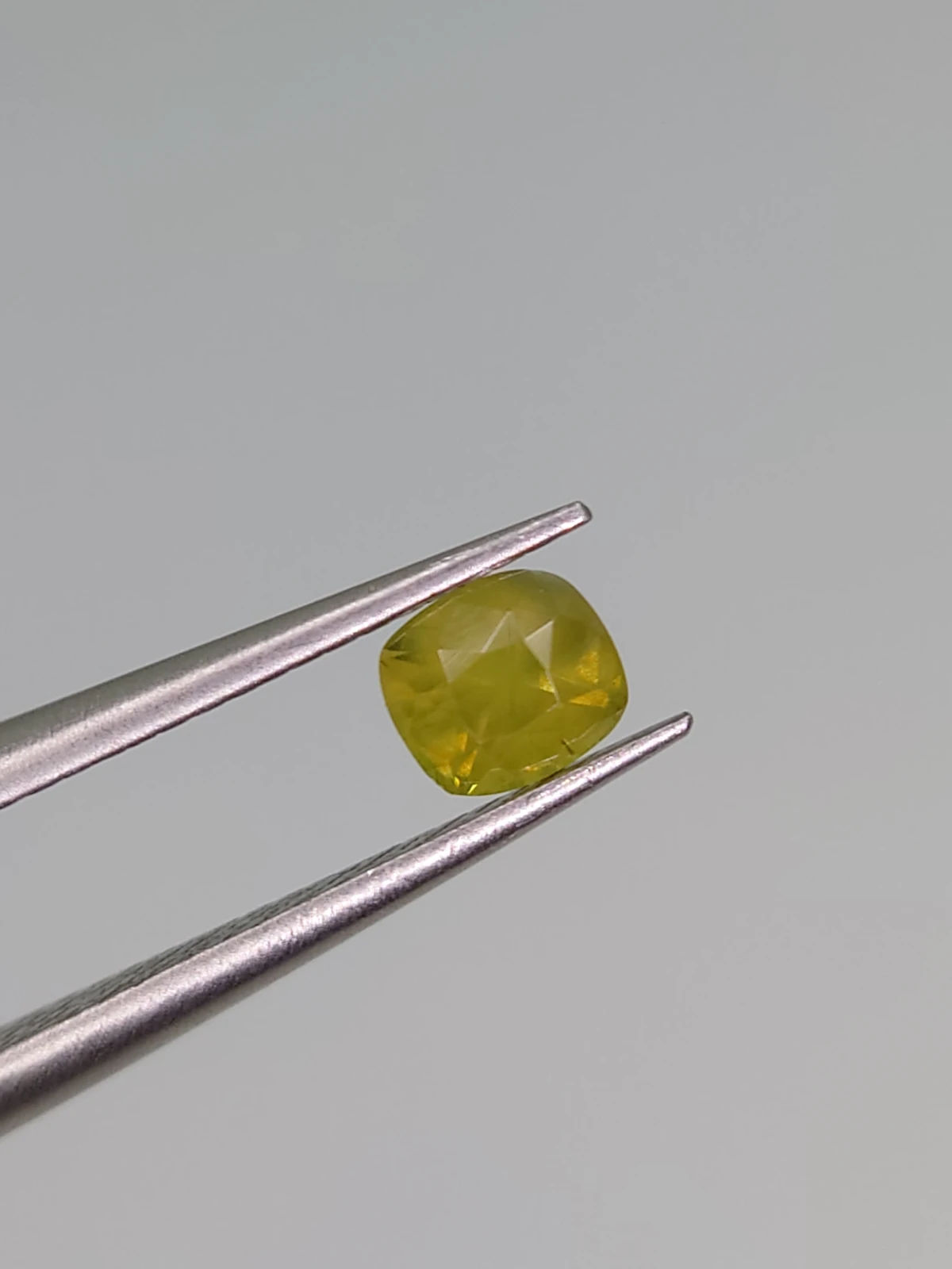 0.36ct Natural Demantoid Garnet Cushion Cut Faceted Loose Gemstone From Pakistan — view 1