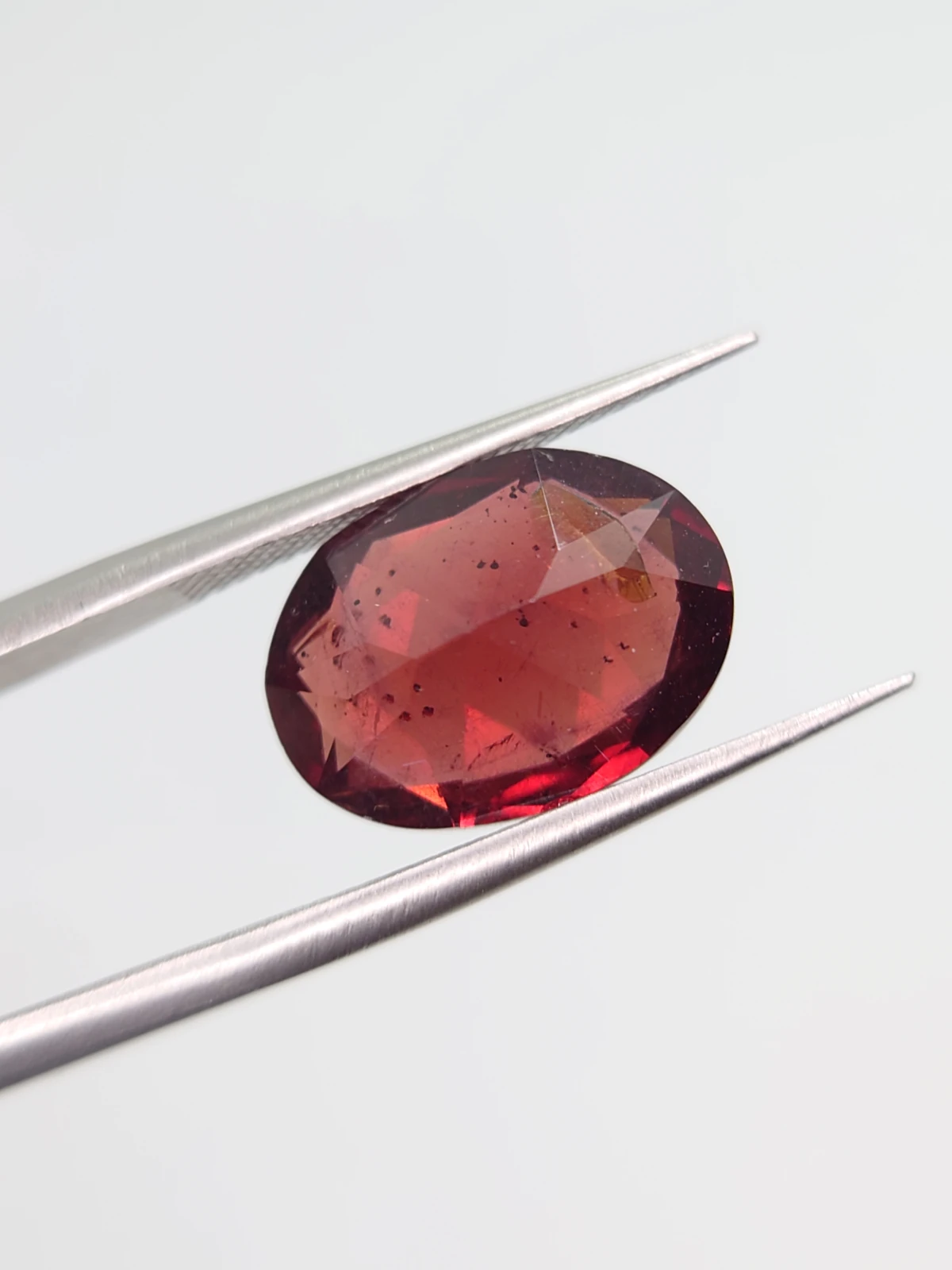 7.69ct Natural Malaya Garnet Oval Cut Faceted Loose Gemstone From Tanzania — view 2