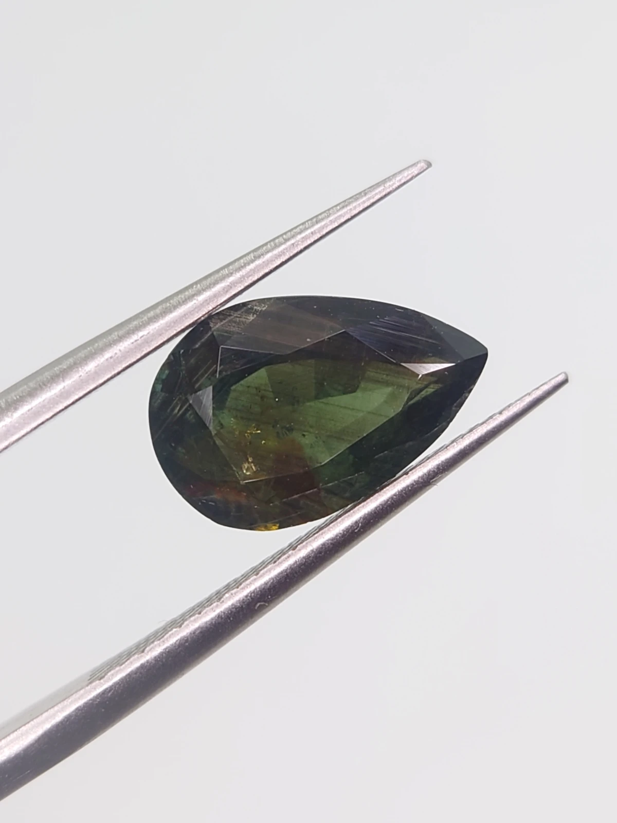 3.2ct Natural Sapphire Pear shape Cut Faceted Loose Gemstone From Nigeria — view 1