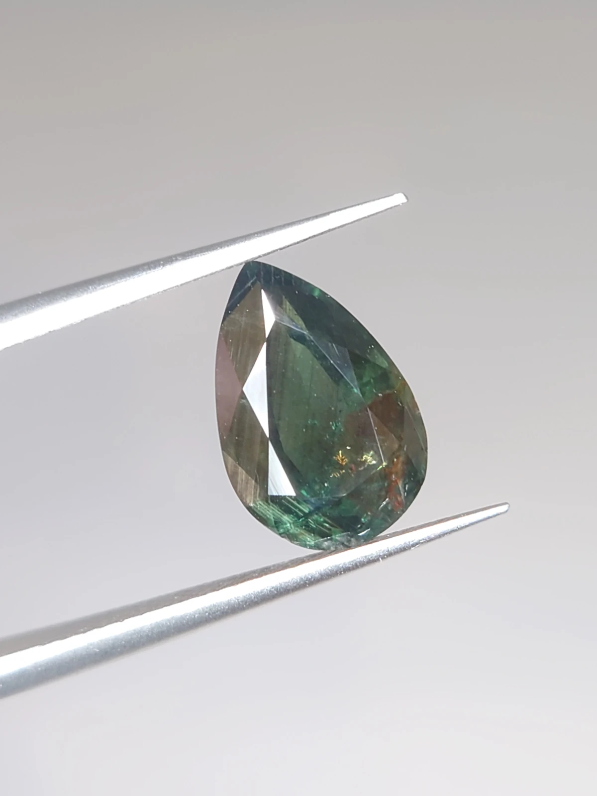 3.2ct Natural Sapphire Pear shape Cut Faceted Loose Gemstone From Nigeria — view 4