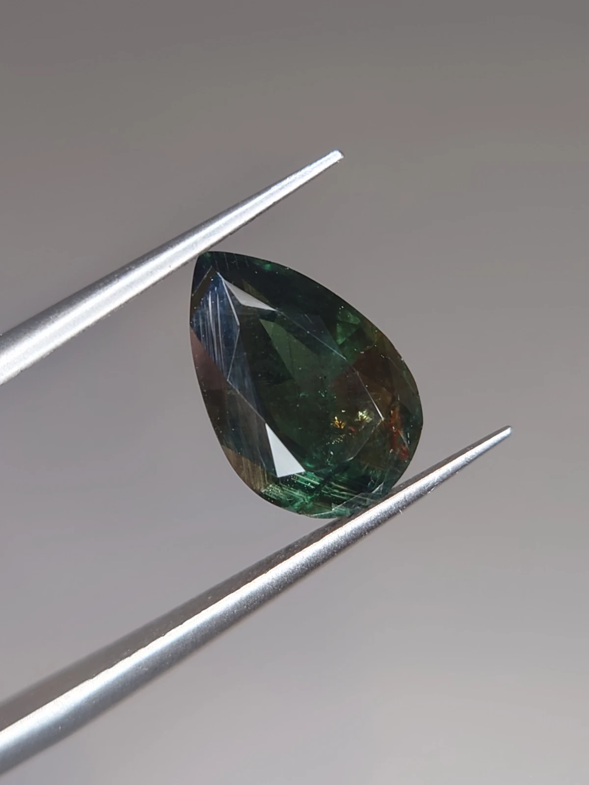 3.2ct Natural Sapphire Pear shape Cut Faceted Loose Gemstone From Nigeria — view 5