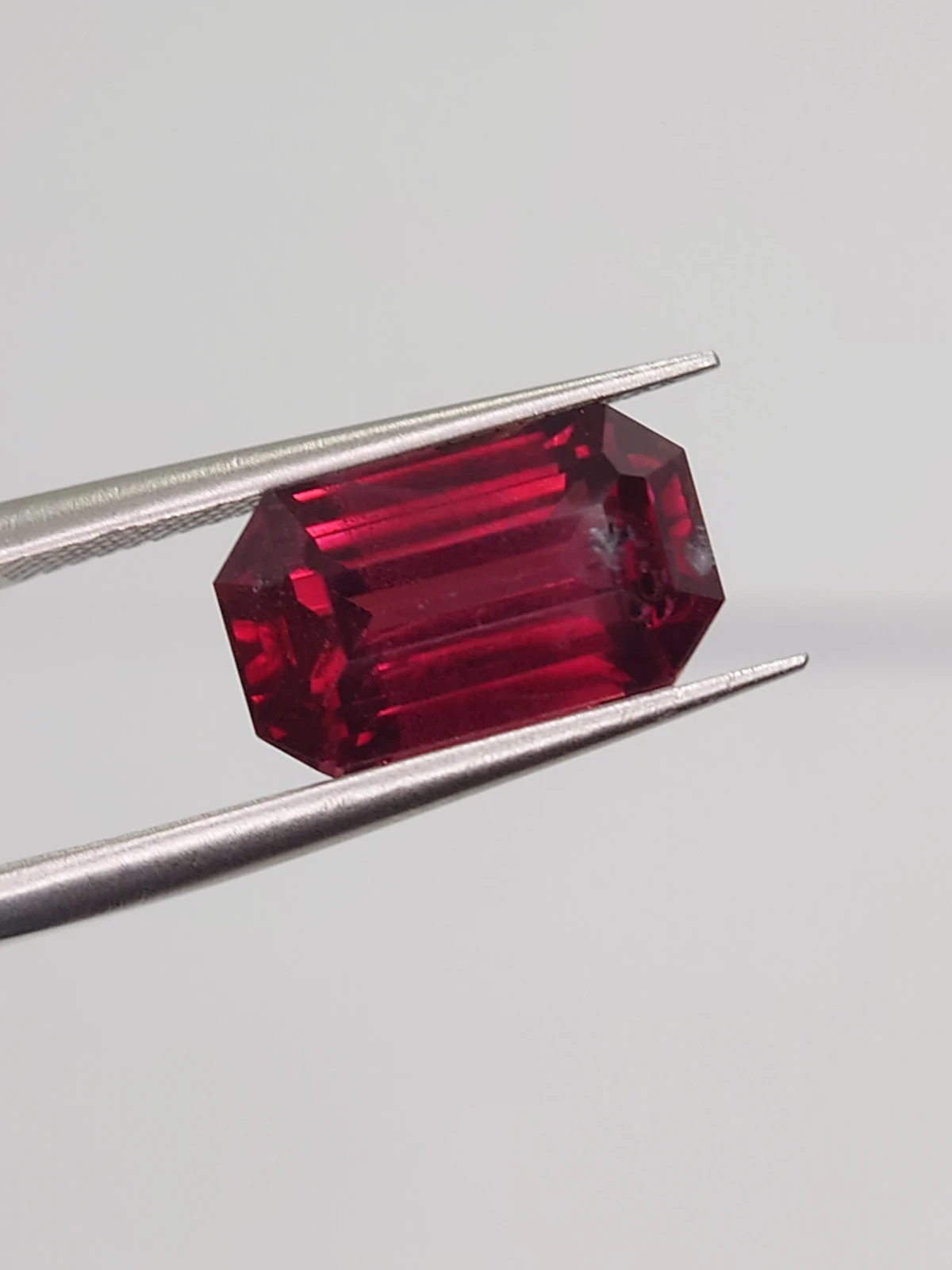 5.8ct Natural Malaya Garnet Cushion Cut Faceted Loose Gemstone From Tanzania — view 4