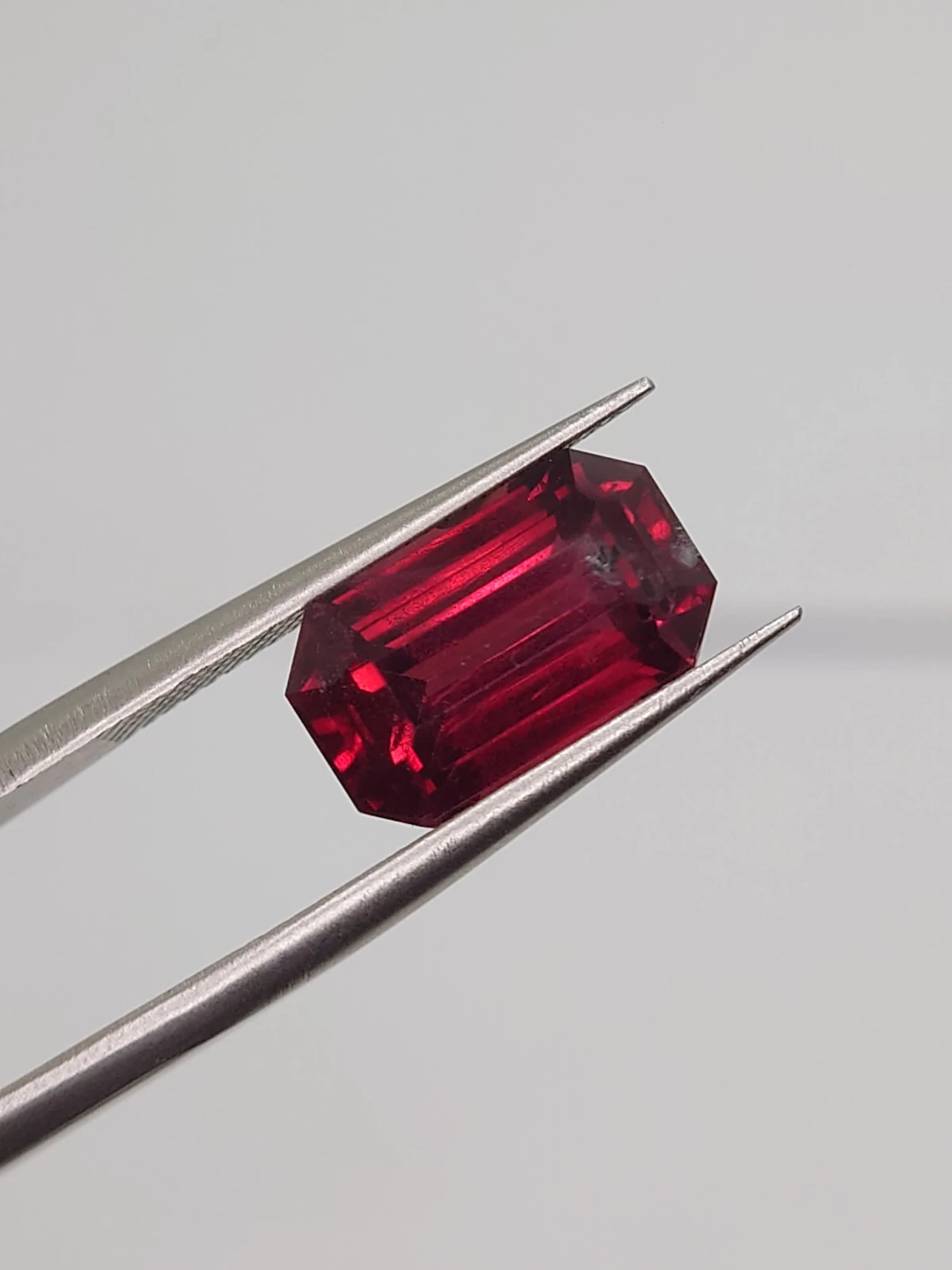 5.8ct Natural Malaya Garnet Cushion Cut Faceted Loose Gemstone From Tanzania — view 3