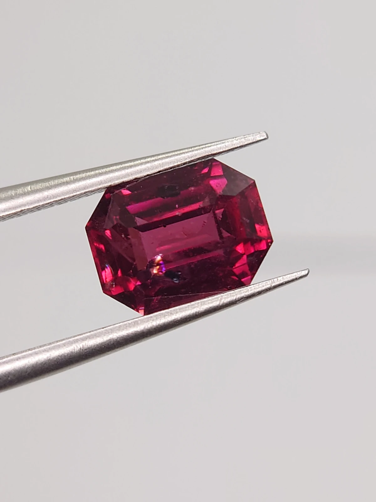3ct Natural Malaya Garnet Cushion Cut Faceted Loose Gemstone From Tanzania — view 3