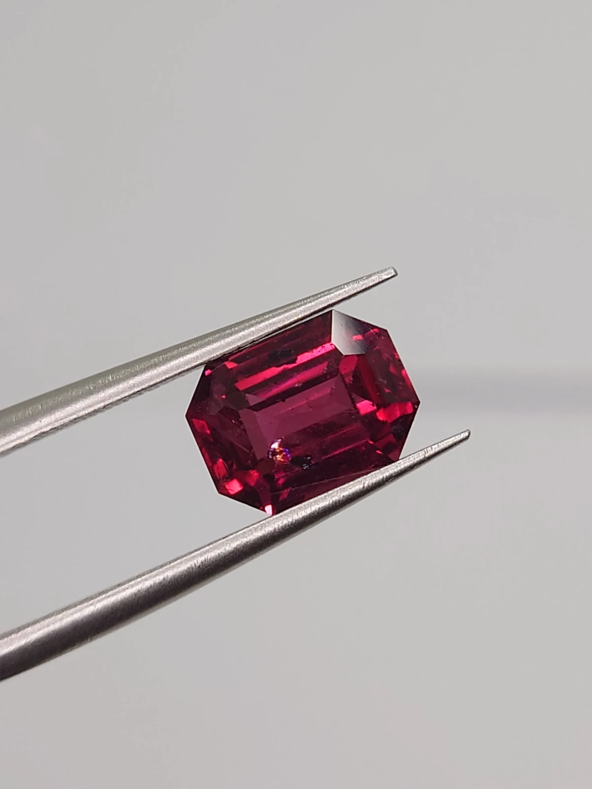 3ct Natural Malaya Garnet Cushion Cut Faceted Loose Gemstone From Tanzania — view 5