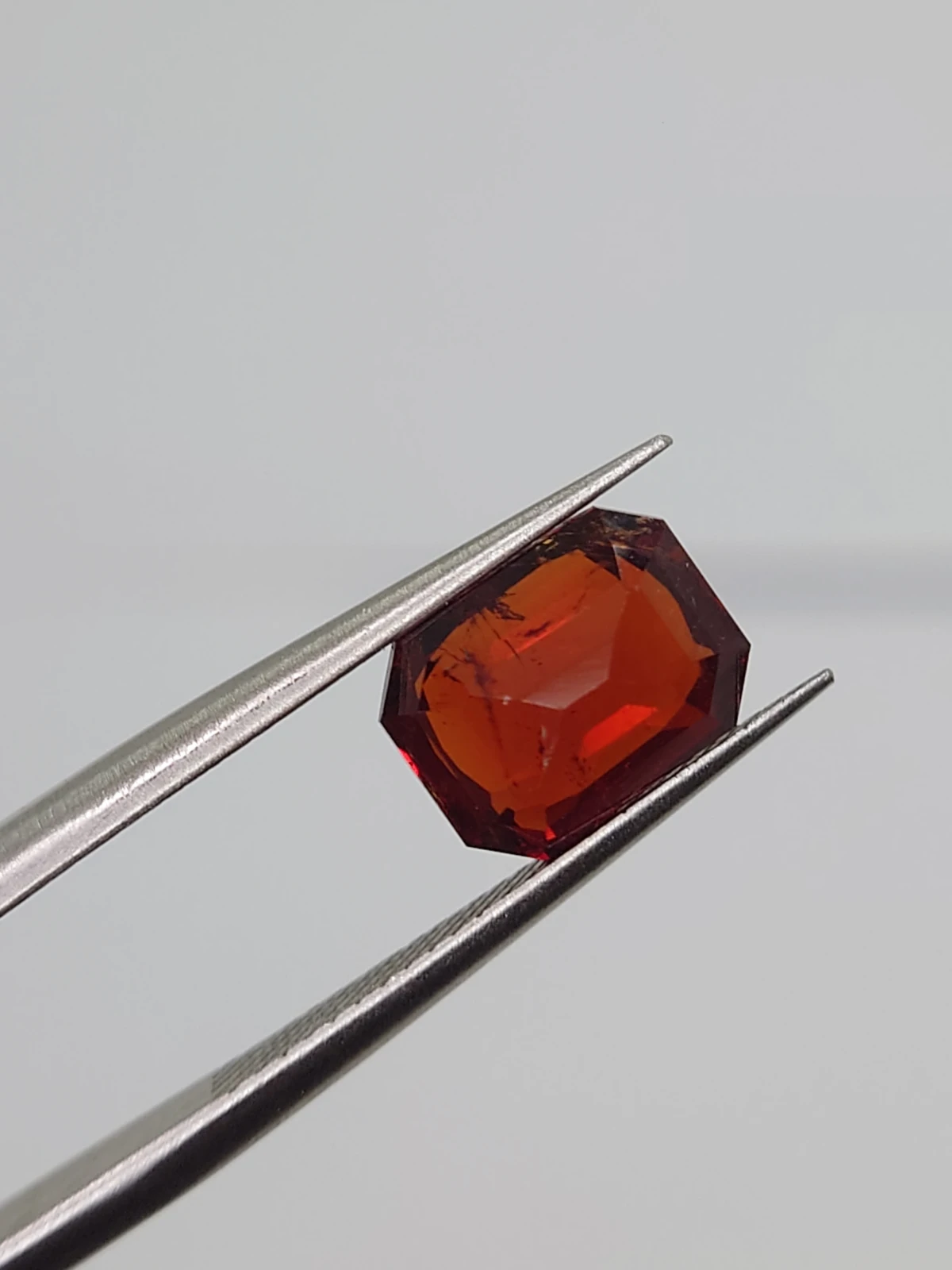 2.65ct Natural Malaya Garnet Fancy Cut Faceted Loose Gemstone From Tanzania — view 2