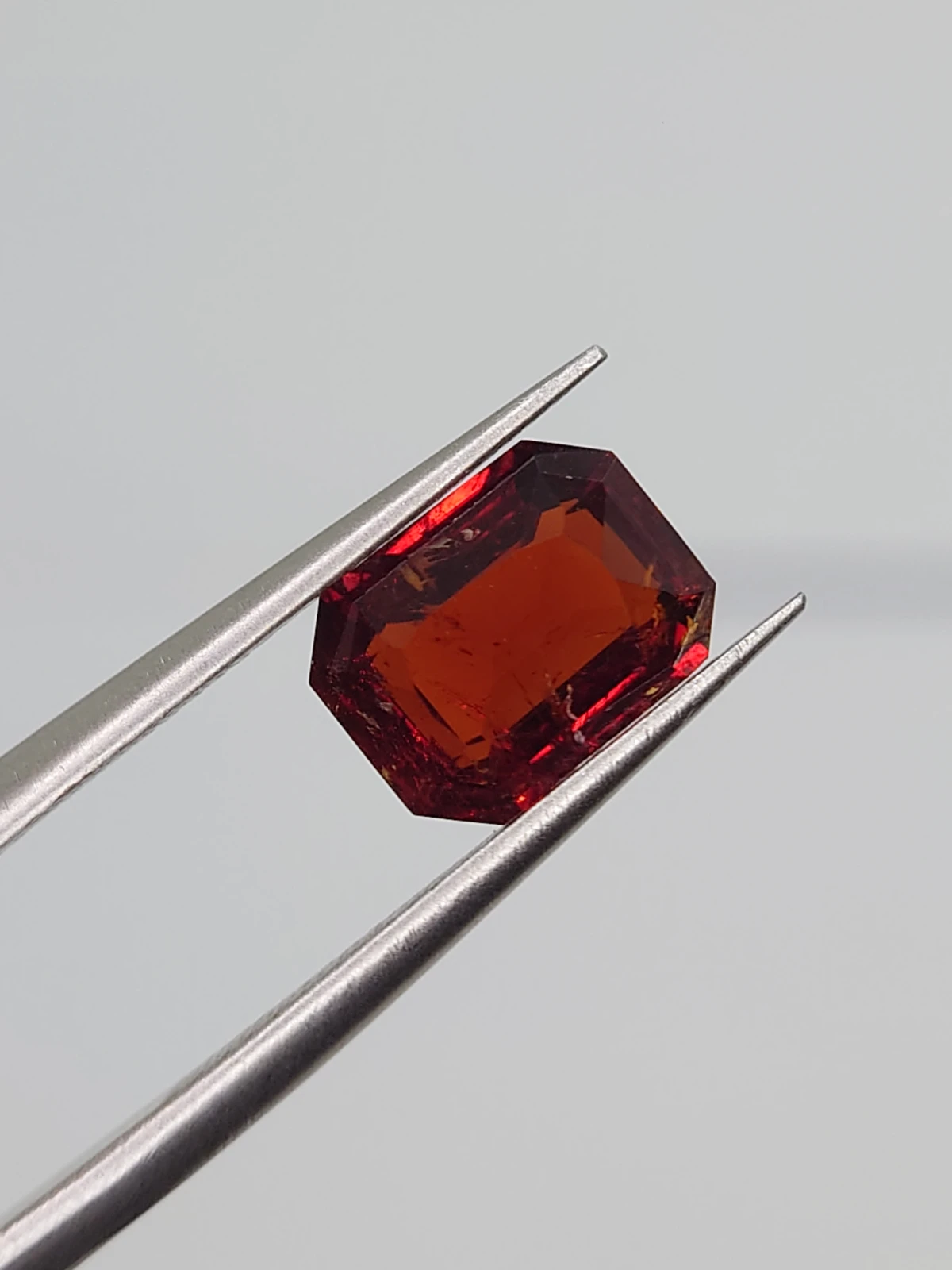 2.65ct Natural Malaya Garnet Fancy Cut Faceted Loose Gemstone From Tanzania — view 3