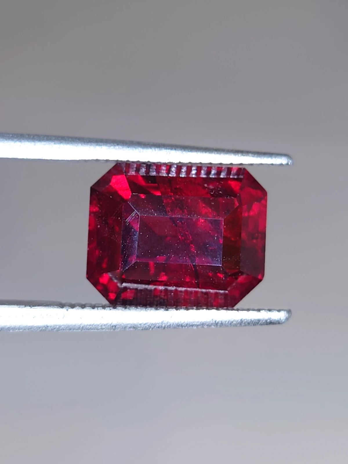 5.93ct Natural Malaya Garnet Cushion Cut Faceted Loose Gemstone From Tanzania — view 5