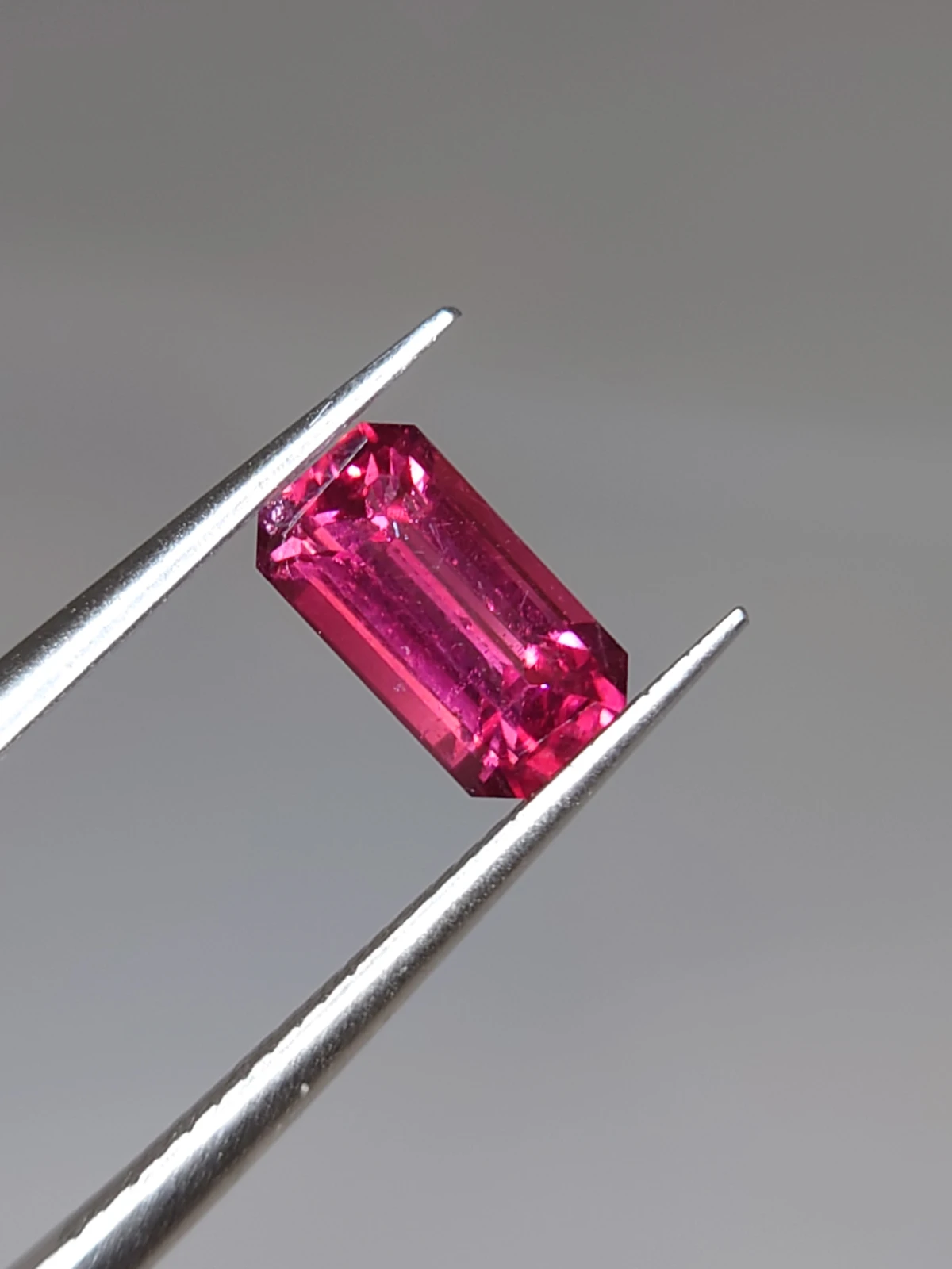 1.25ct Natural Malaya Garnet Emerald Cut Faceted Loose Gemstone from Tanzania — view 4