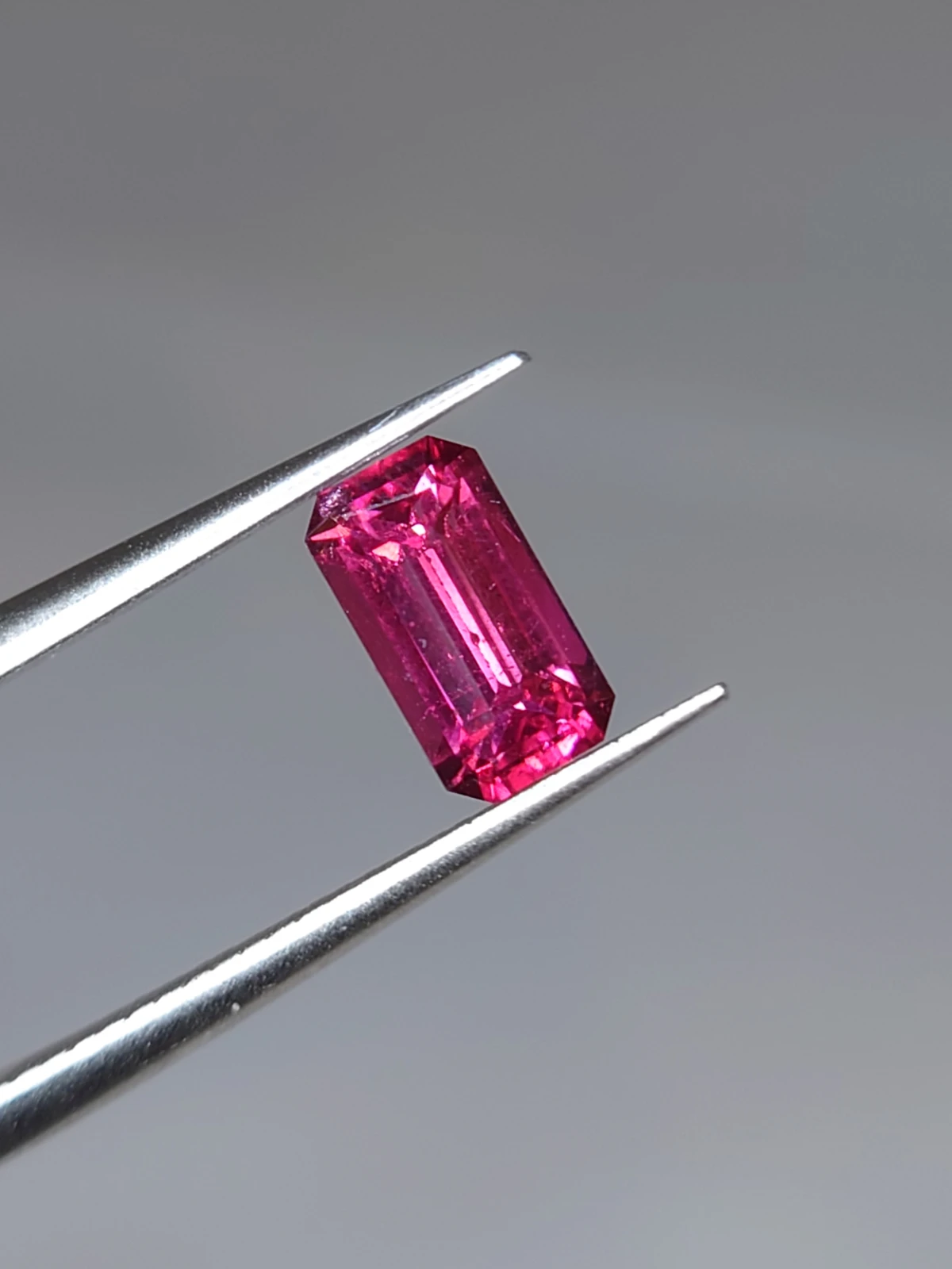1.25ct Natural Malaya Garnet Emerald Cut Faceted Loose Gemstone from Tanzania — view 6