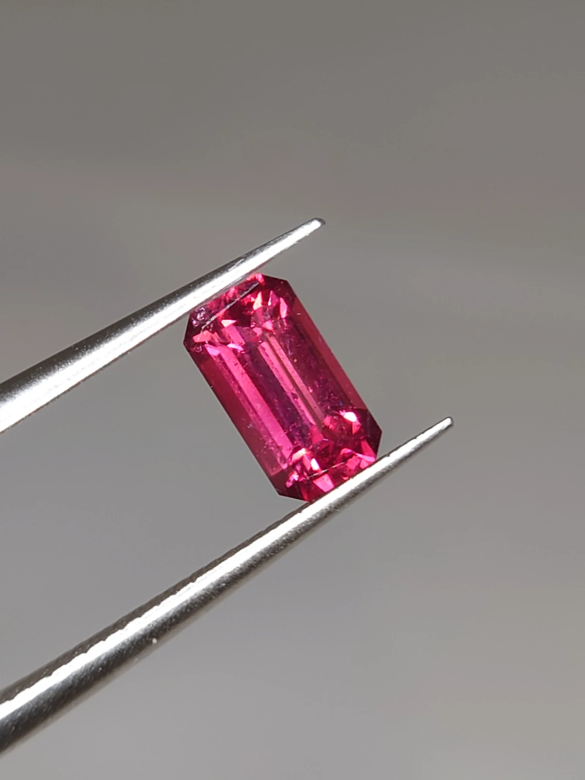 1.25ct Natural Malaya Garnet Emerald Cut Faceted Loose Gemstone from Tanzania — view 2