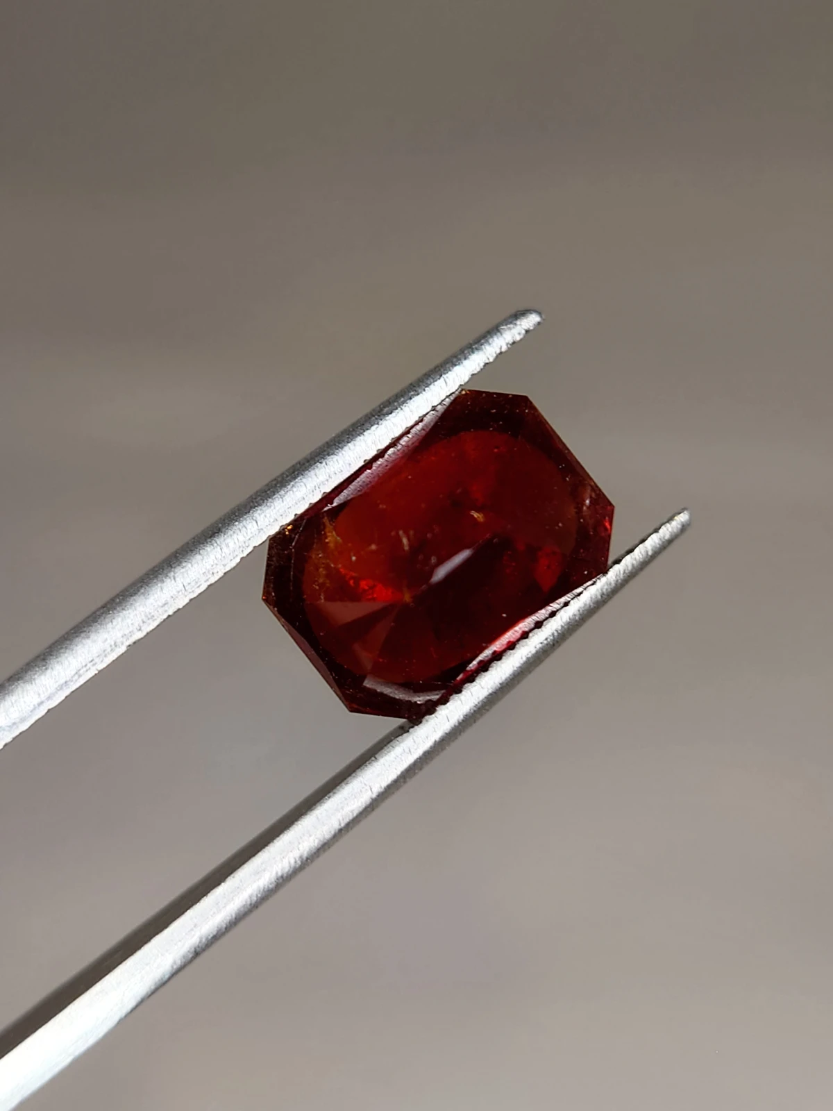 6.45ct Natural Malaya Garnet Fancy Cut Faceted Loose Gemstone From Tanzania — view 2