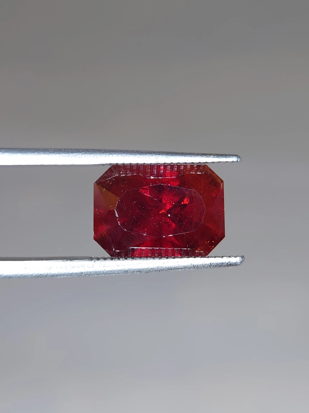 6.45ct Natural Malaya Garnet Fancy Cut Faceted Loose Gemstone From Tanzania — view 6