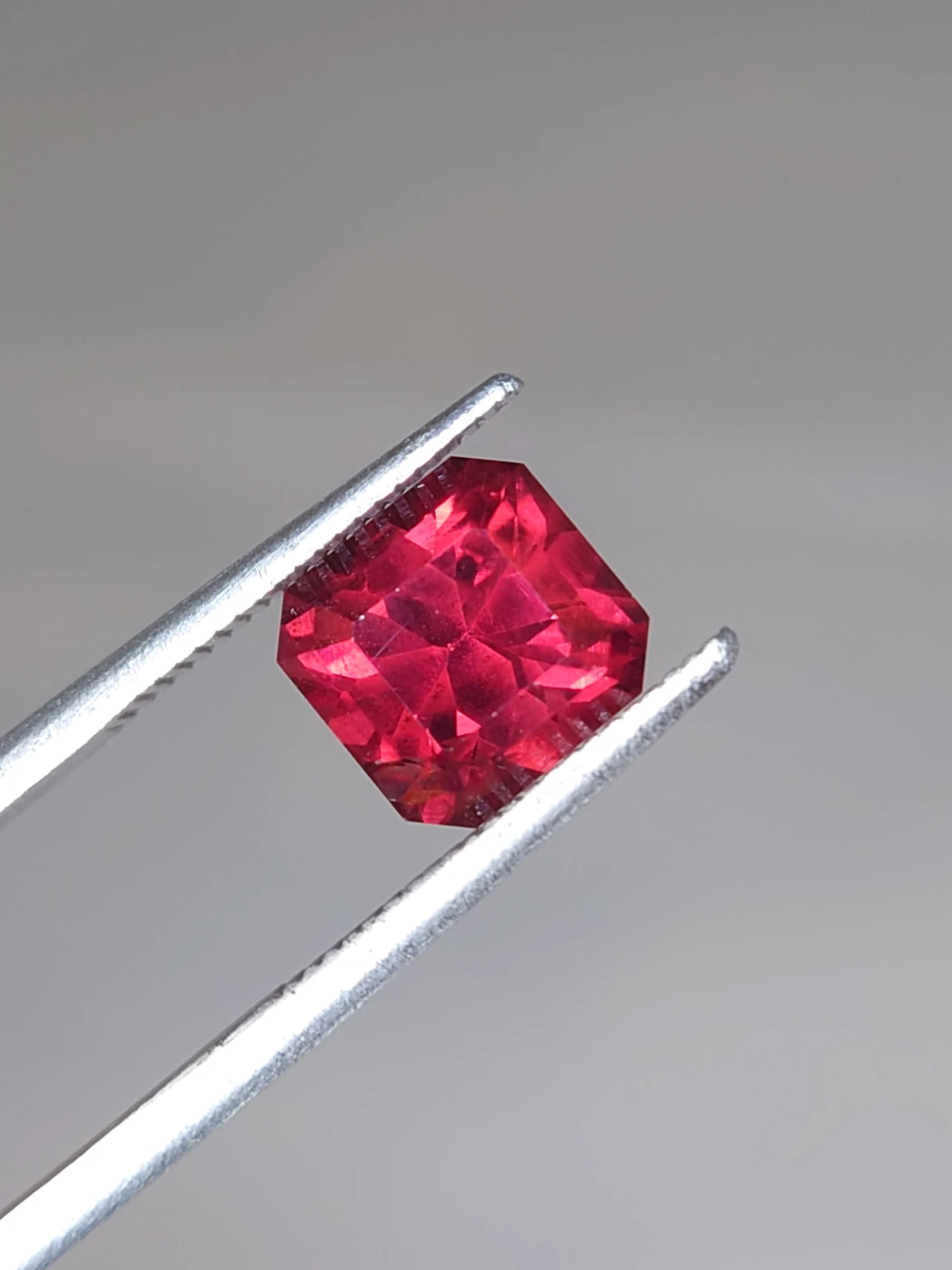 2.84ct Natural Malaya Garnet Square Cut Faceted Loose Gemstone From Tanzania — view 1