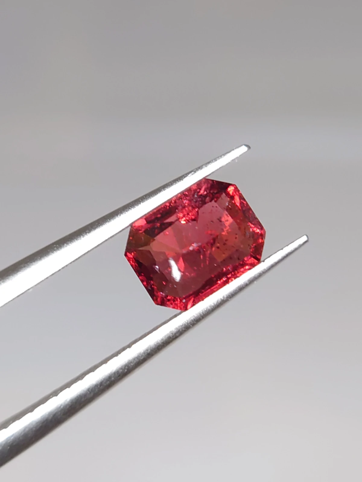 1.25ct Natural Malaya Garnet Fancy Cut Faceted Loose Gemstone From Tanzania — view 2