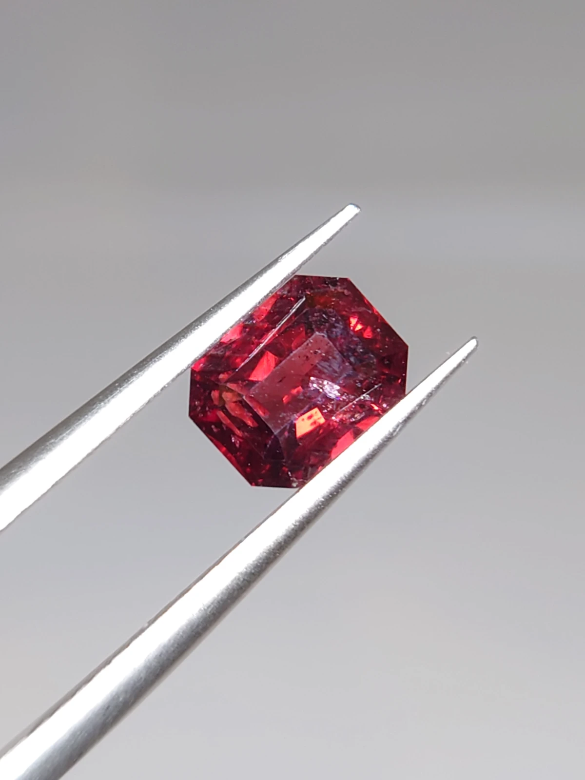 1.25ct Natural Malaya Garnet Fancy Cut Faceted Loose Gemstone From Tanzania — view 3