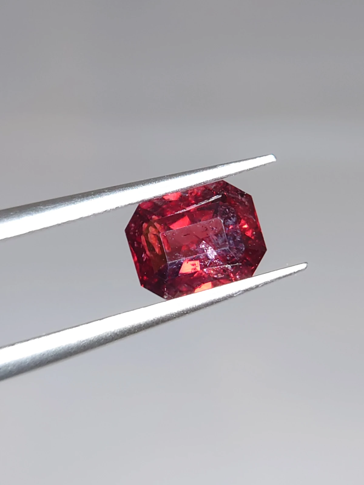 1.25ct Natural Malaya Garnet Fancy Cut Faceted Loose Gemstone From Tanzania — view 4