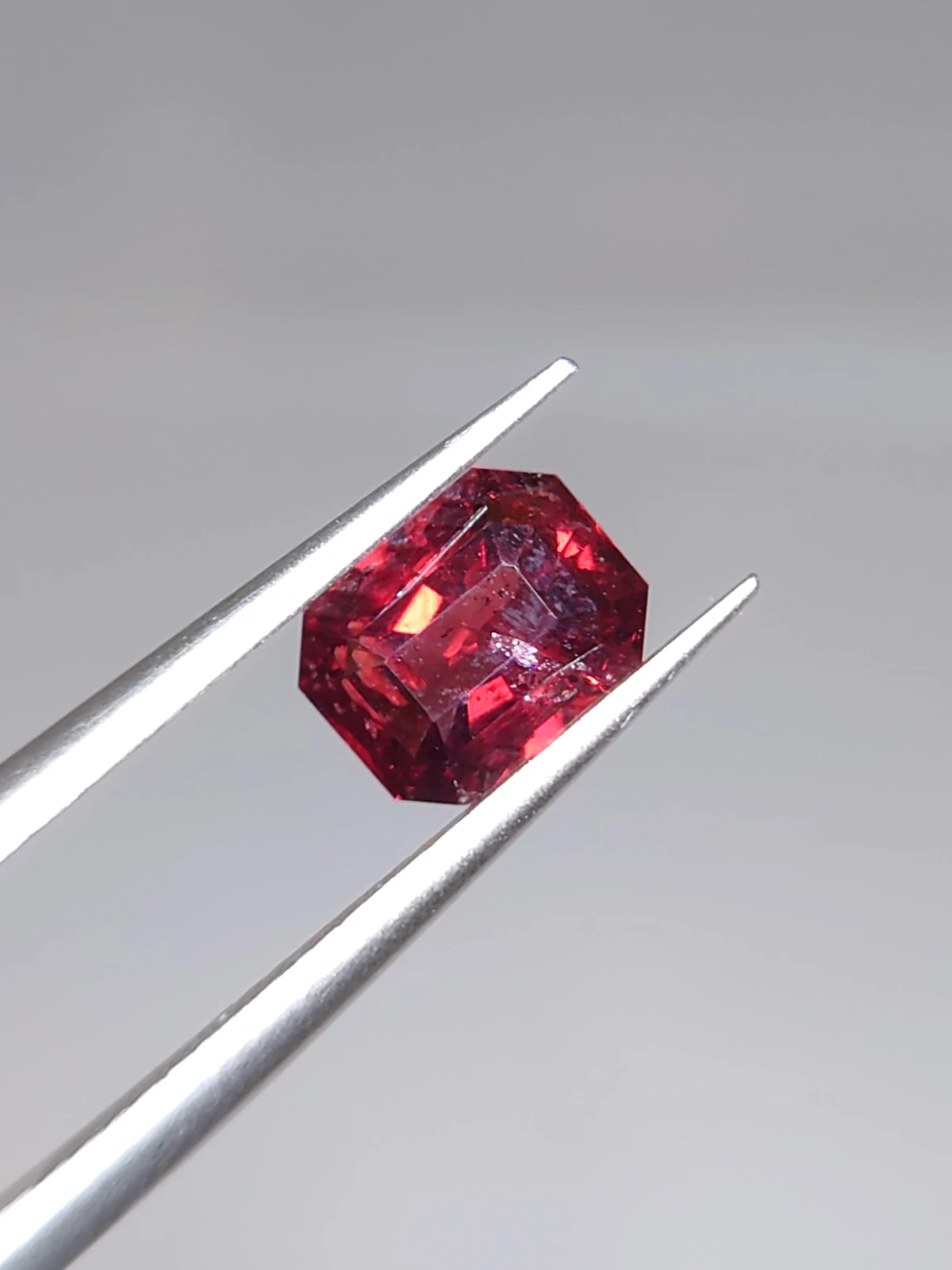 1.25ct Natural Malaya Garnet Fancy Cut Faceted Loose Gemstone From Tanzania — view 6
