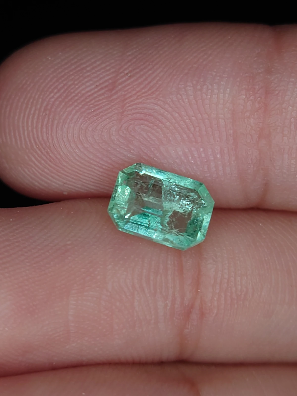 1.27ct Emerald Faceted Loose Gemstone From Panjshir Valley Afghanistan — view 5
