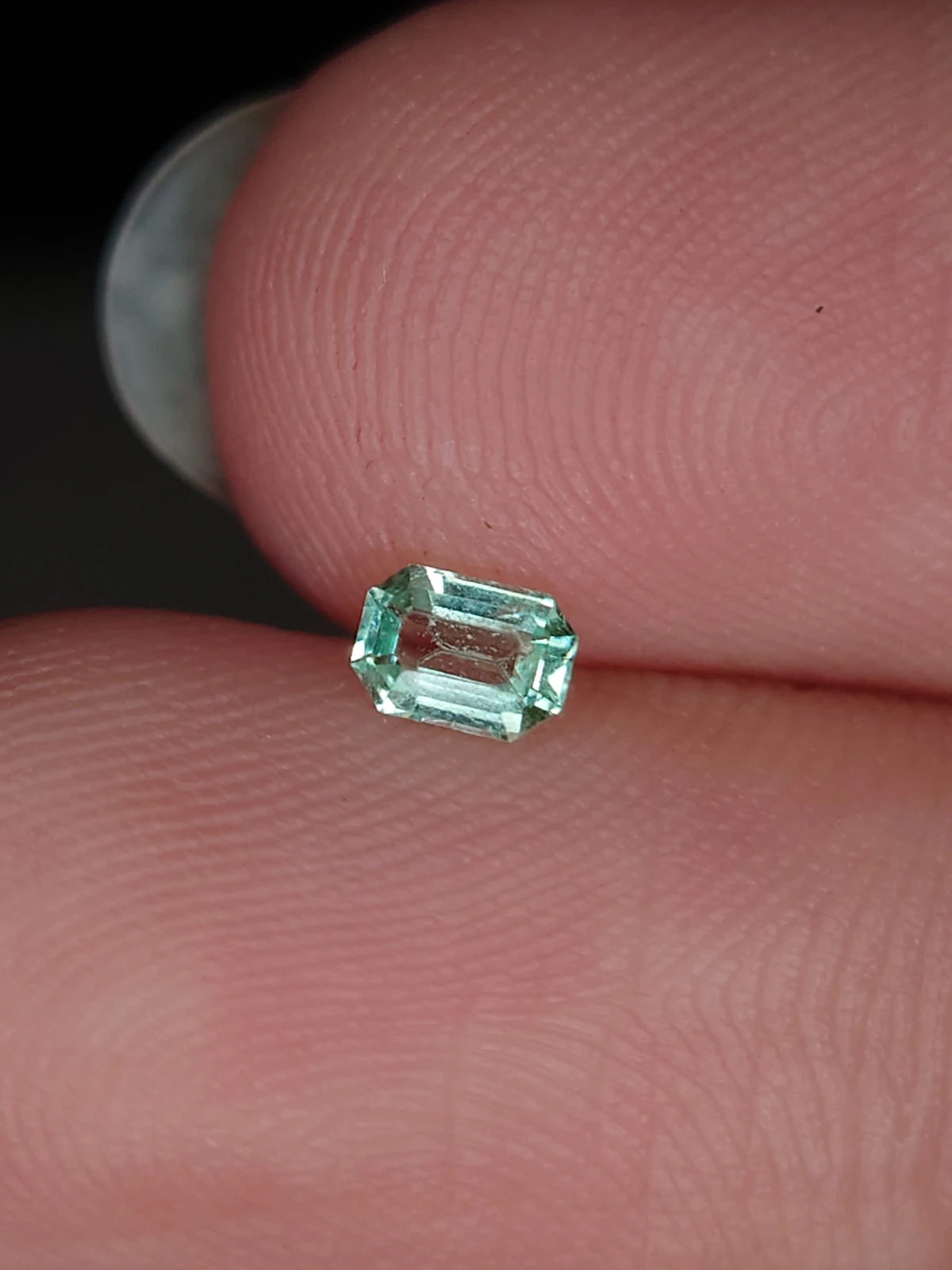 0.18ct Emerald Faceted Loose Gemstone From Panjshir Valley Afghanistan — view 2