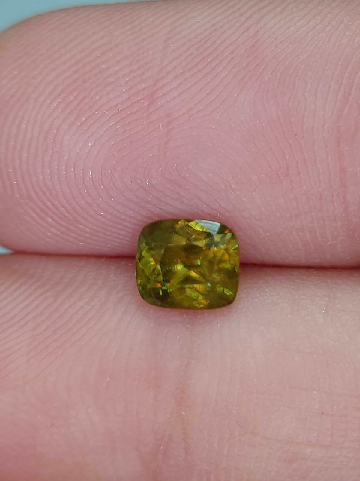 0.73ct Natural Demantoid Garnet Faceted Loose Gemstone From Pakistan — view 8