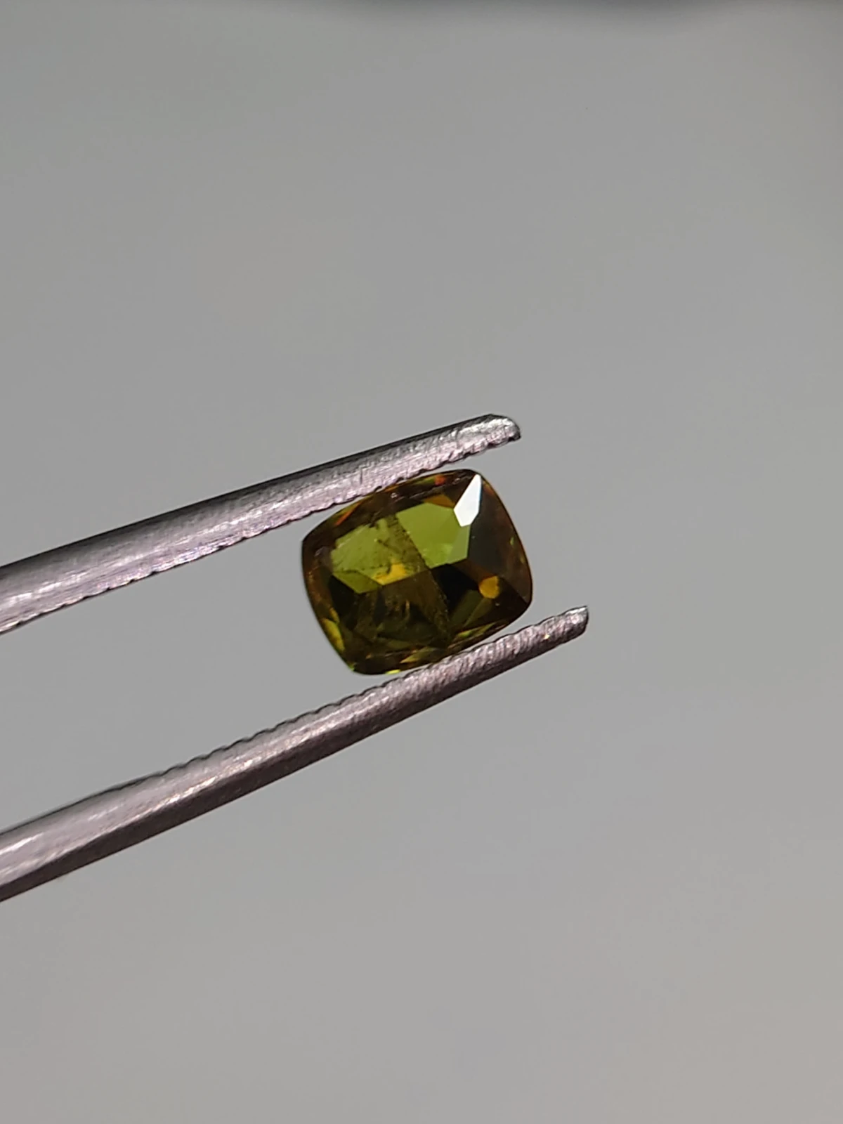 0.61ct Natural Demantoid Garnet Cushion Cut Faceted Loose Gemstone From Pakistan — view 2