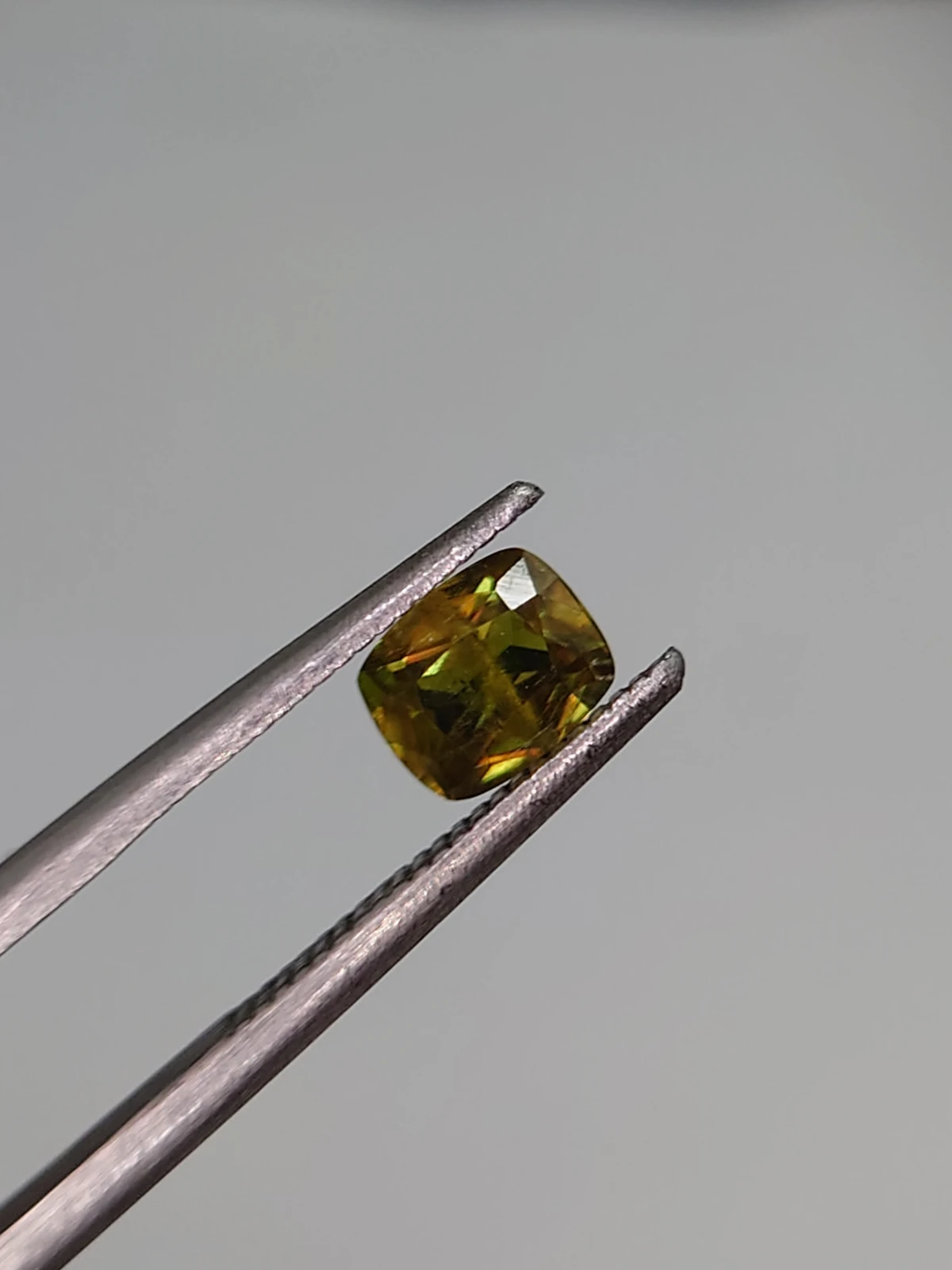 0.61ct Natural Demantoid Garnet Cushion Cut Faceted Loose Gemstone From Pakistan — view 5