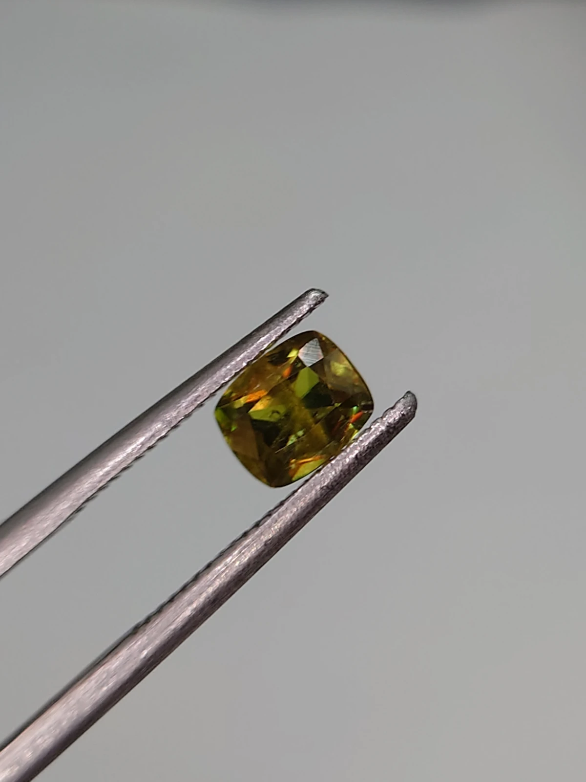 0.61ct Natural Demantoid Garnet Cushion Cut Faceted Loose Gemstone From Pakistan — view 4