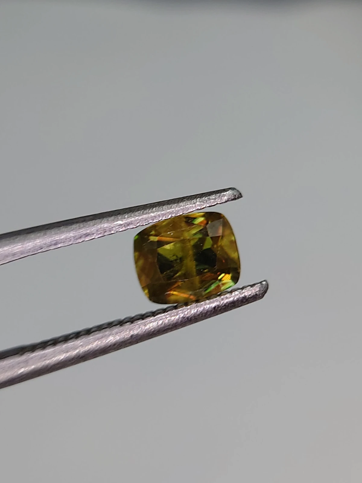 0.61ct Natural Demantoid Garnet Cushion Cut Faceted Loose Gemstone From Pakistan — view 1