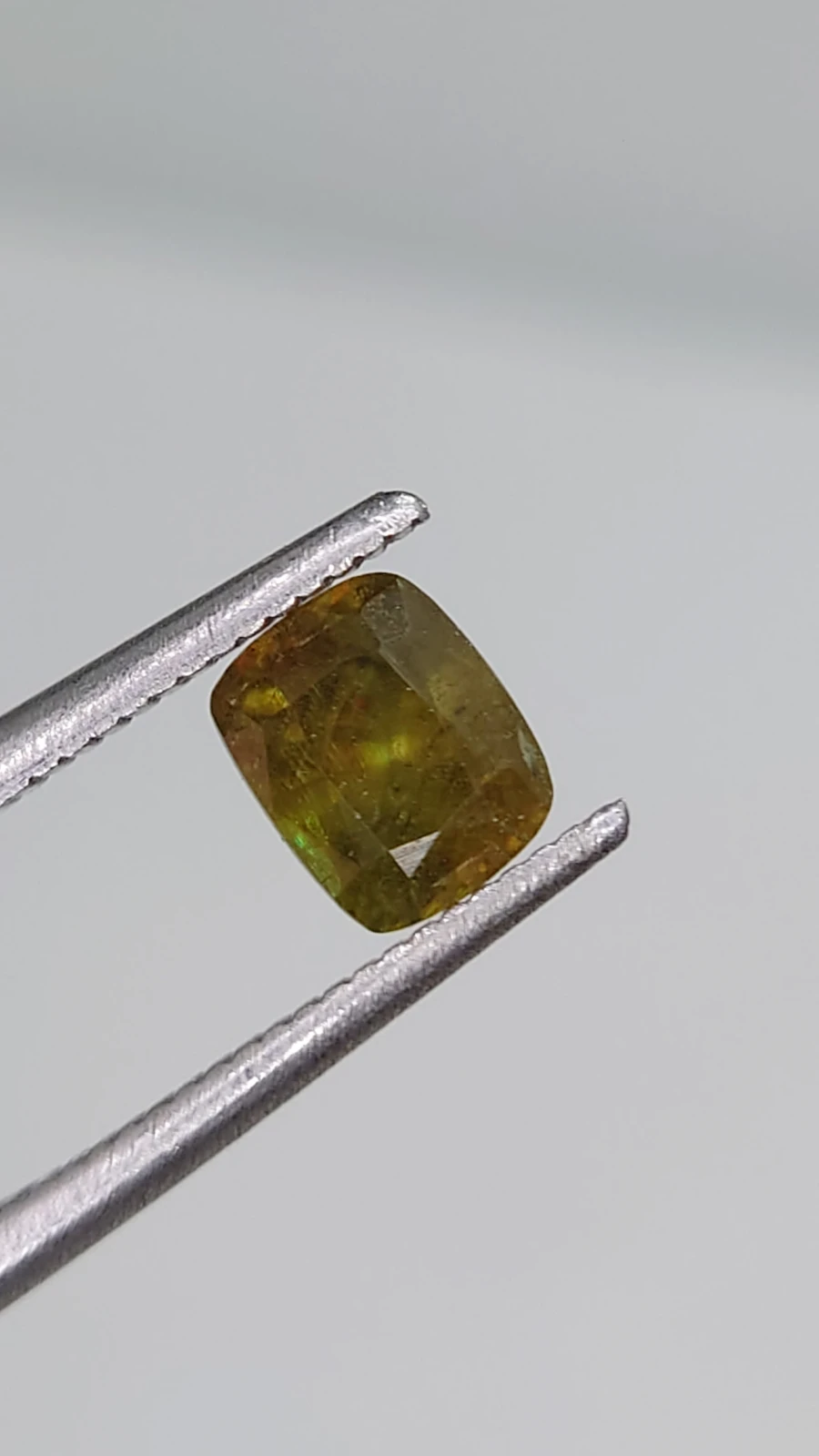 0.75ct Natural Demantoid Garnet Cushion Cut Faceted Loose Gemstone From Pakistan — view 3