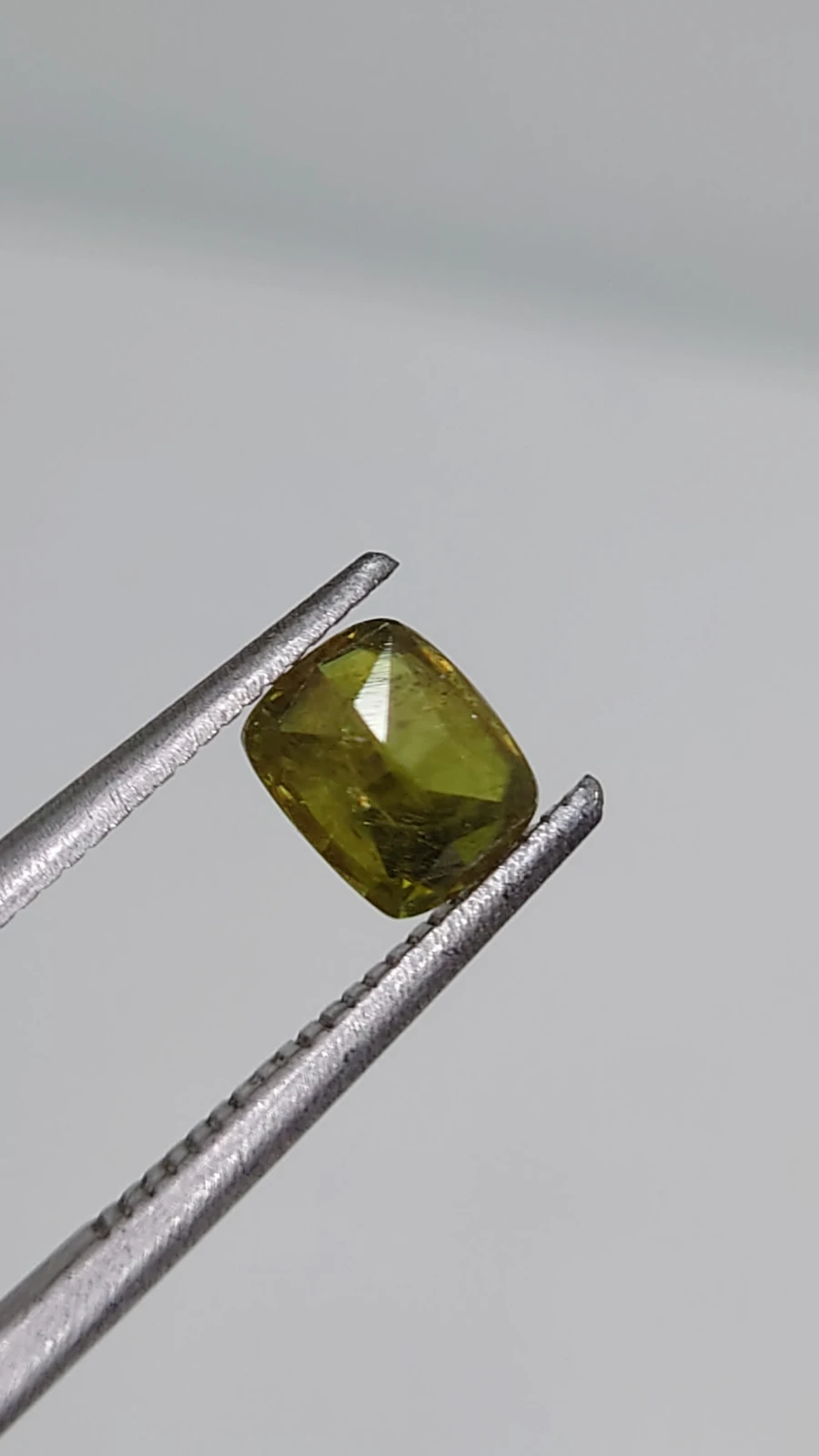 0.75ct Natural Demantoid Garnet Cushion Cut Faceted Loose Gemstone From Pakistan — view 4