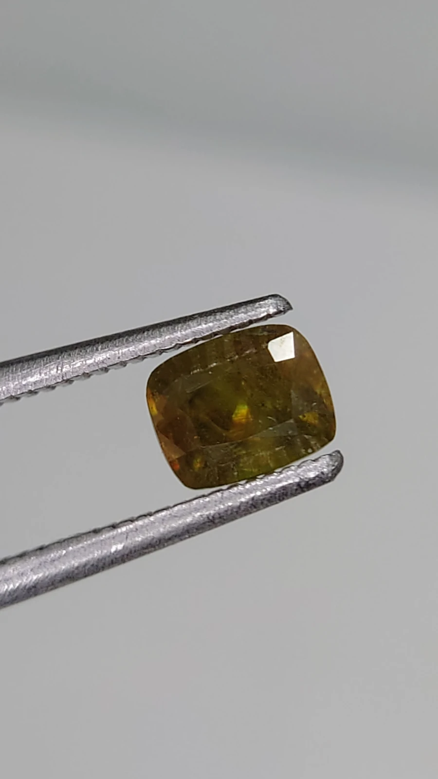 0.75ct Natural Demantoid Garnet Cushion Cut Faceted Loose Gemstone From Pakistan — view 6