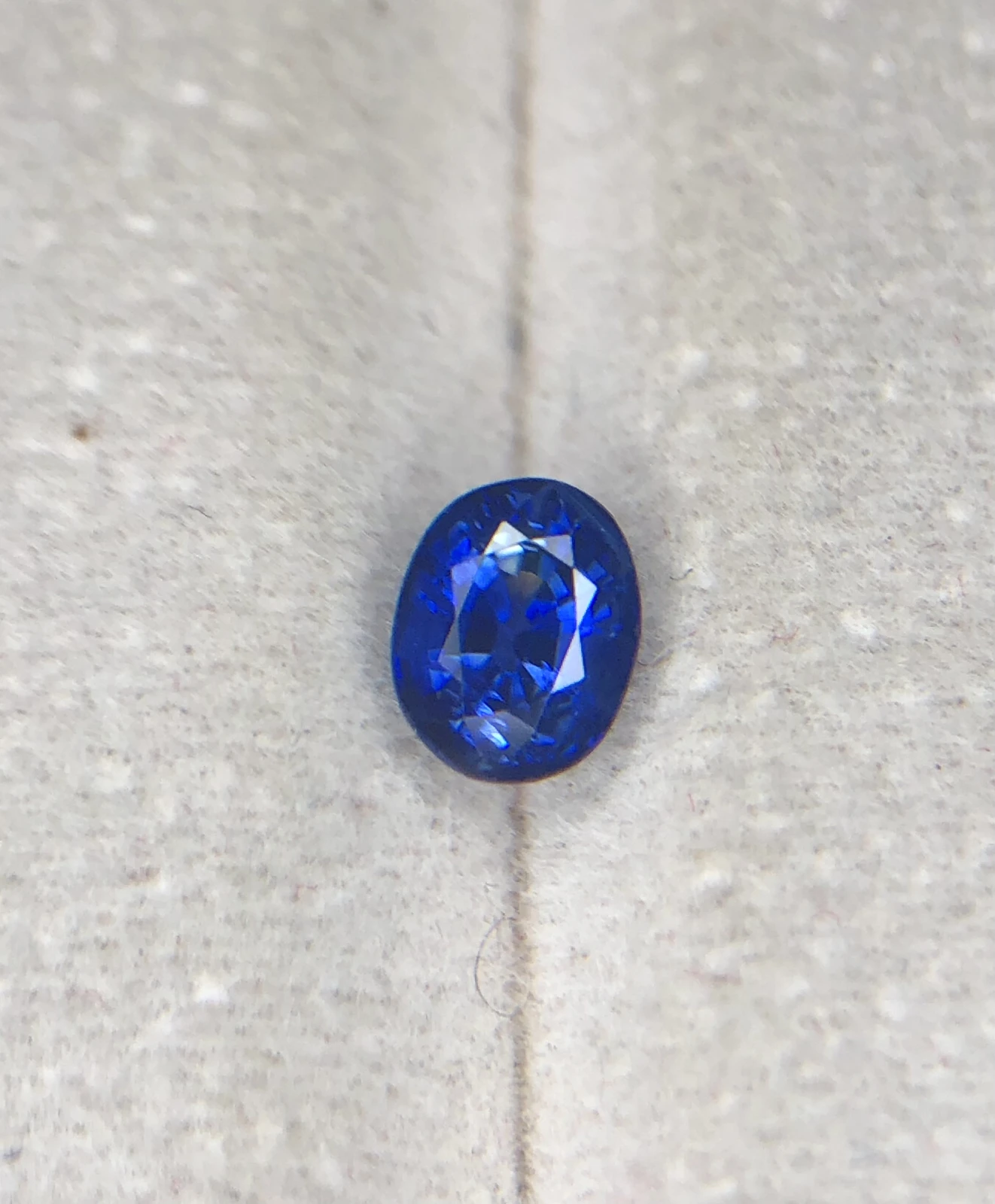 0.84ct Royal Blue Ceylon Sapphire in Oval Cut — view 2