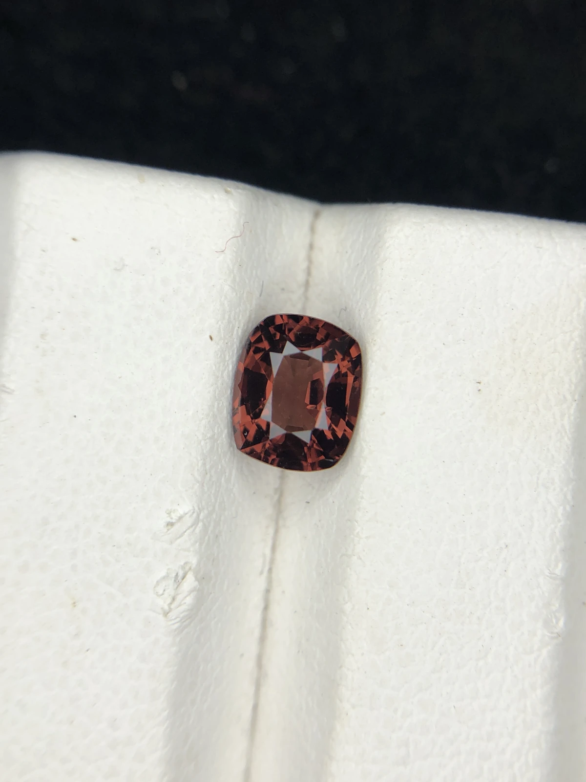 1.15ct Spinel Orangish Red in Cushion Cut From Burma — view 2