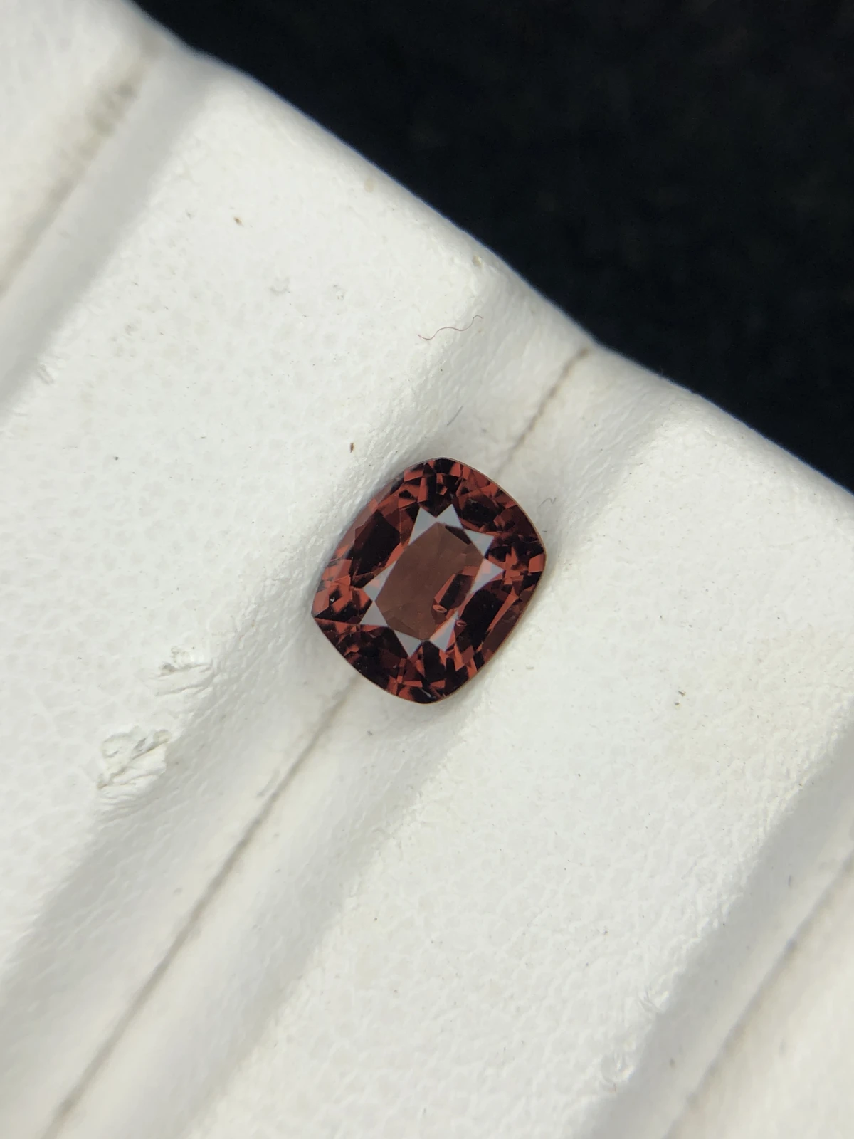 1.15ct Spinel Orangish Red in Cushion Cut From Burma — view 1