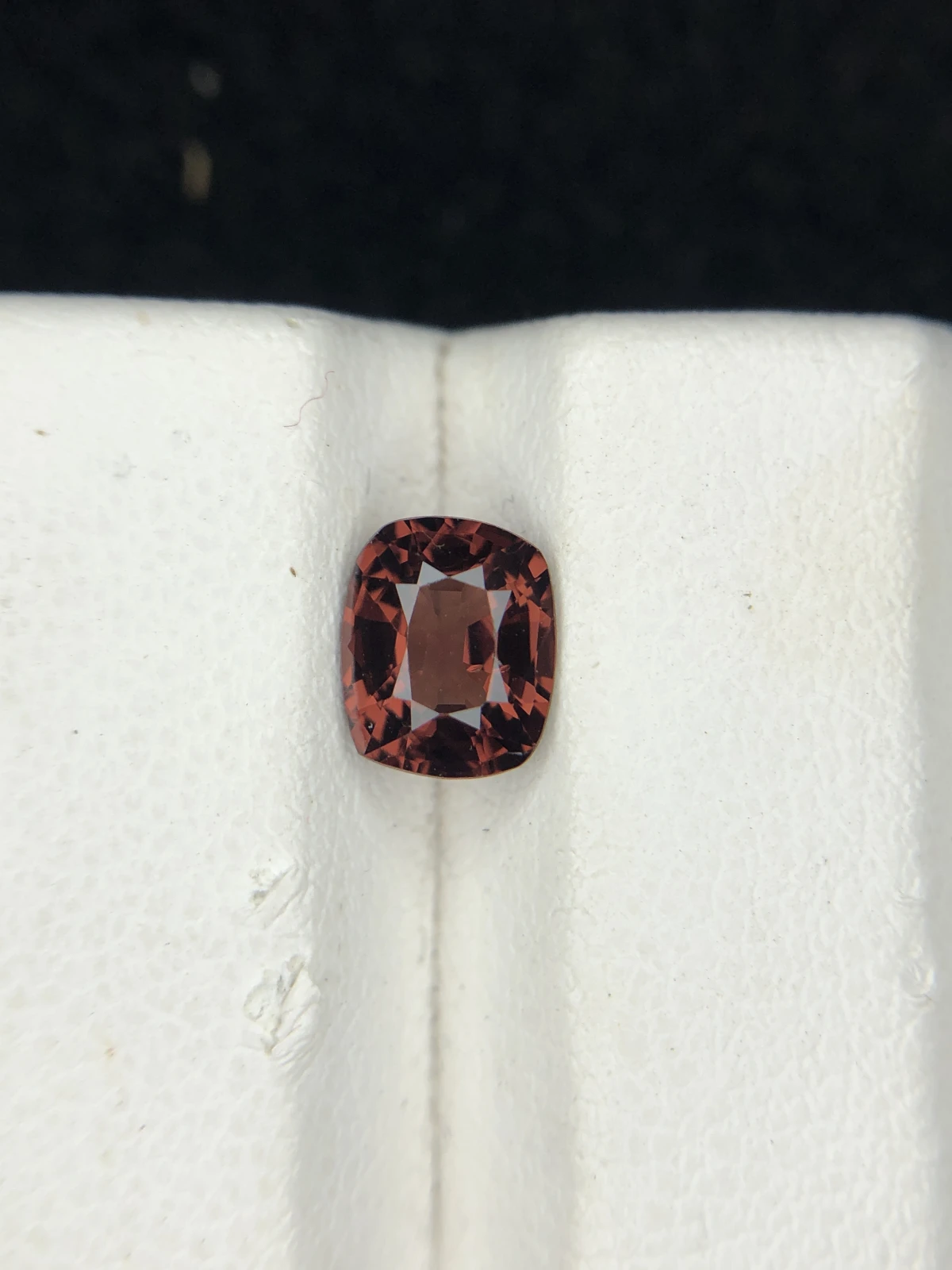 1.15ct Spinel Orangish Red in Cushion Cut From Burma — view 3