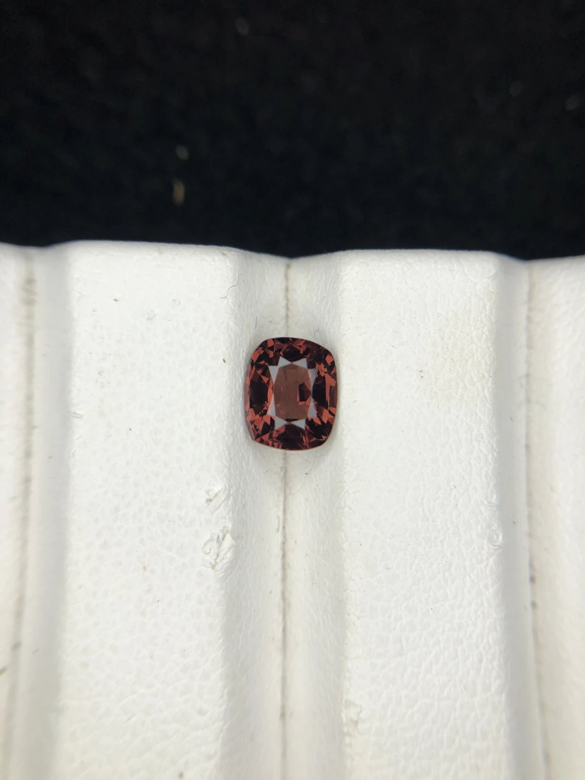 1.15ct Spinel Orangish Red in Cushion Cut From Burma — view 4